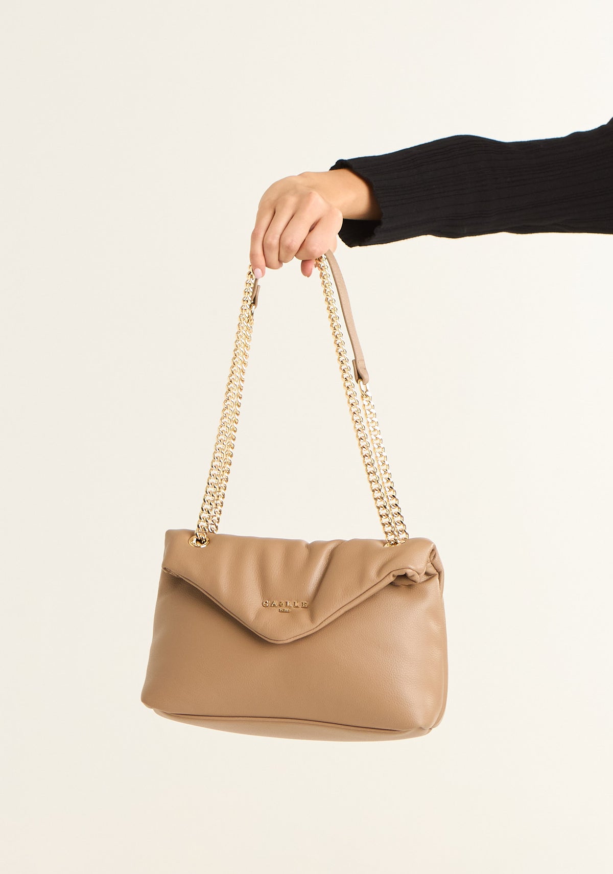 Borsa regular a spalla ad effetto puffy