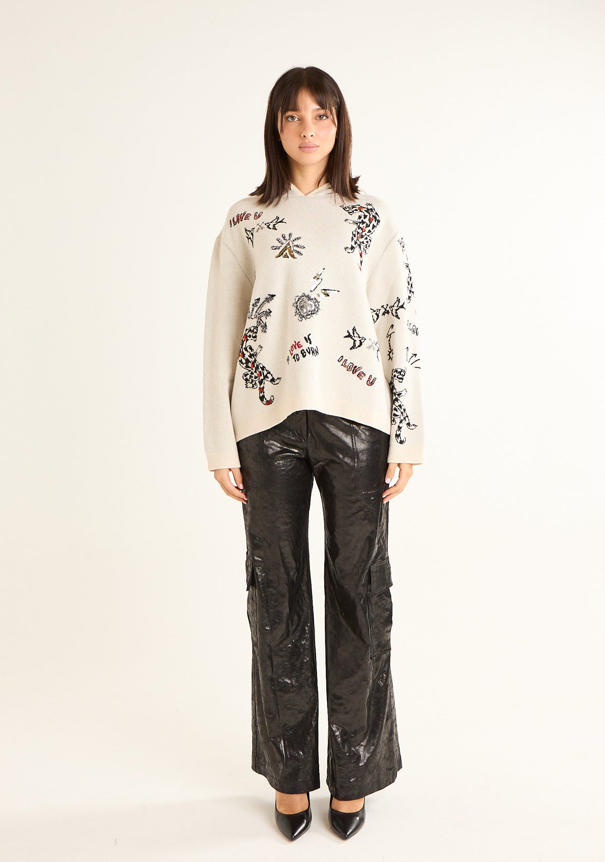 Maglia con ricami