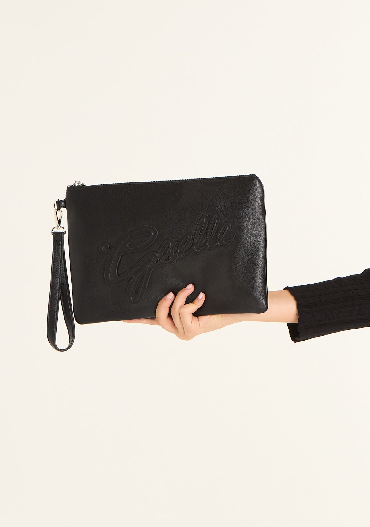 Pochette maxi con patch college