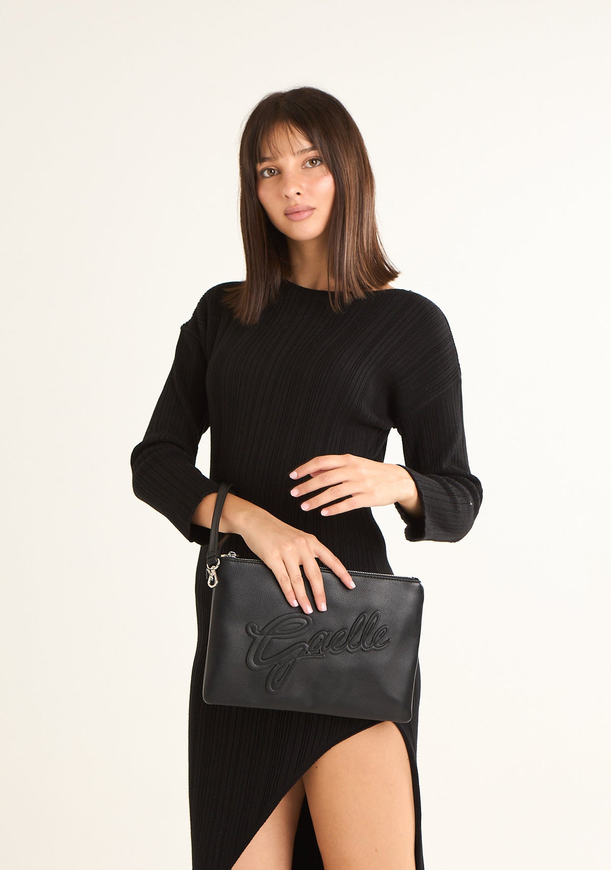 Pochette maxi con patch college