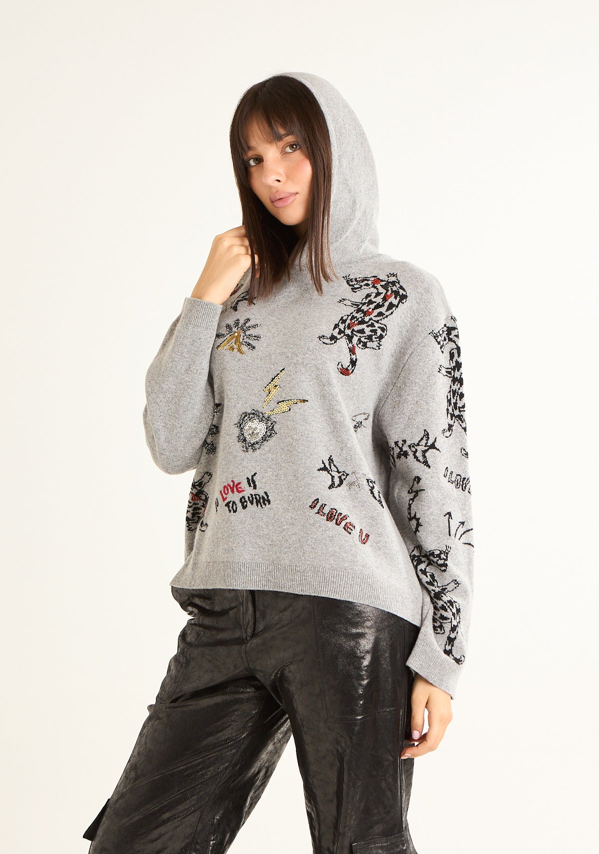 Maglia con ricami