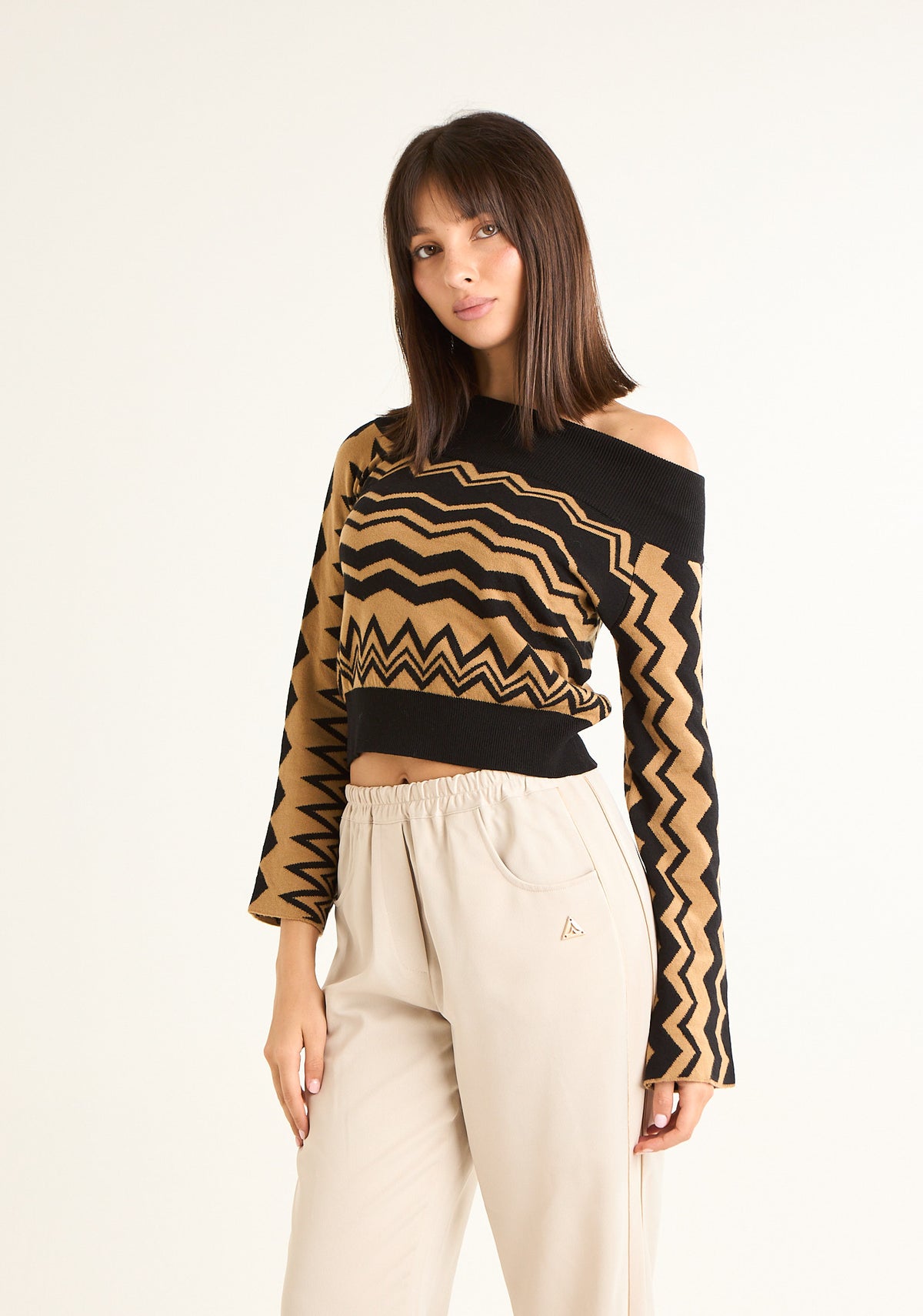 Maglia scollo shiffer
