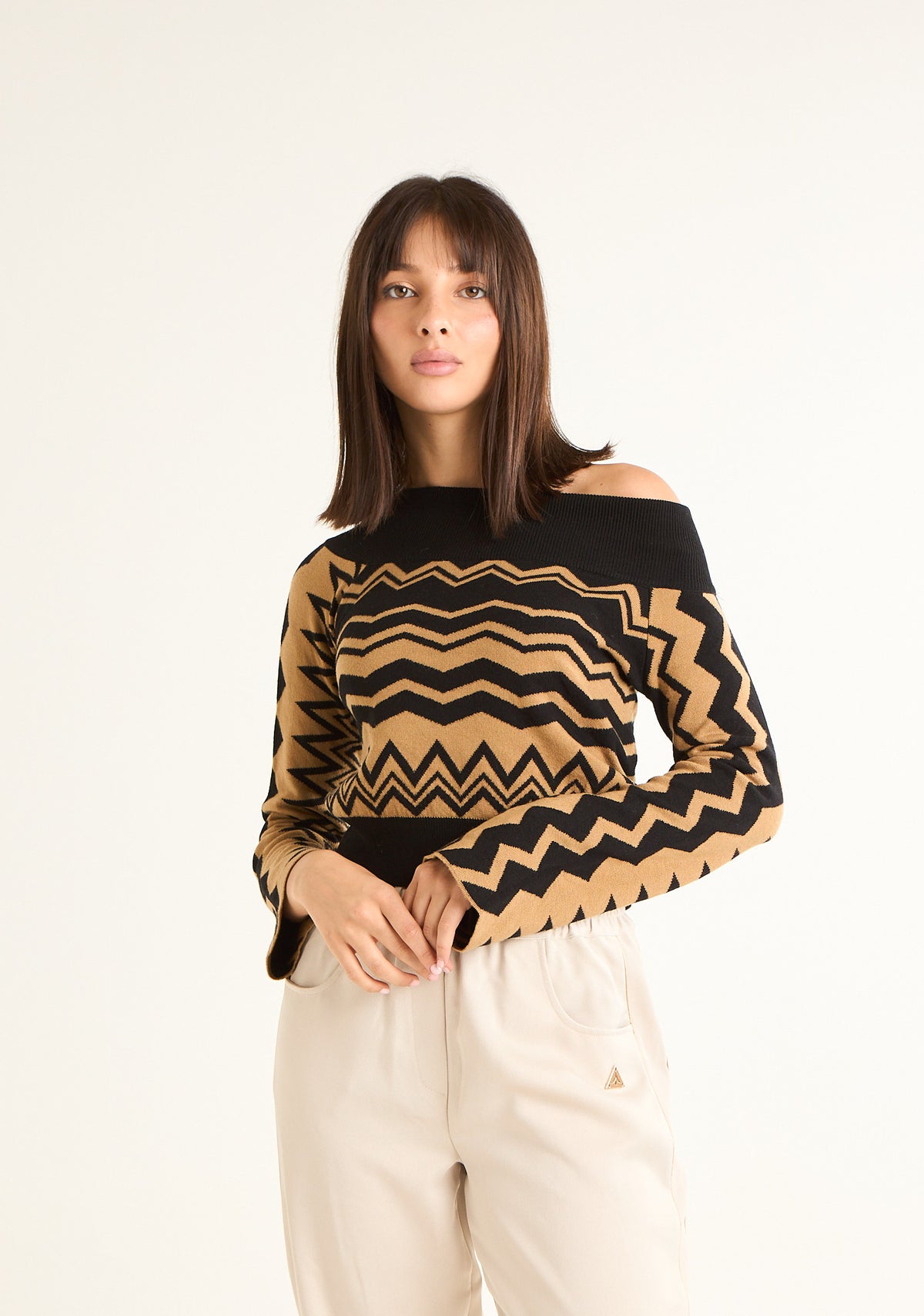 Maglia scollo shiffer