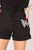 DISCLAIMER Shorts in felpa con stampa glitter