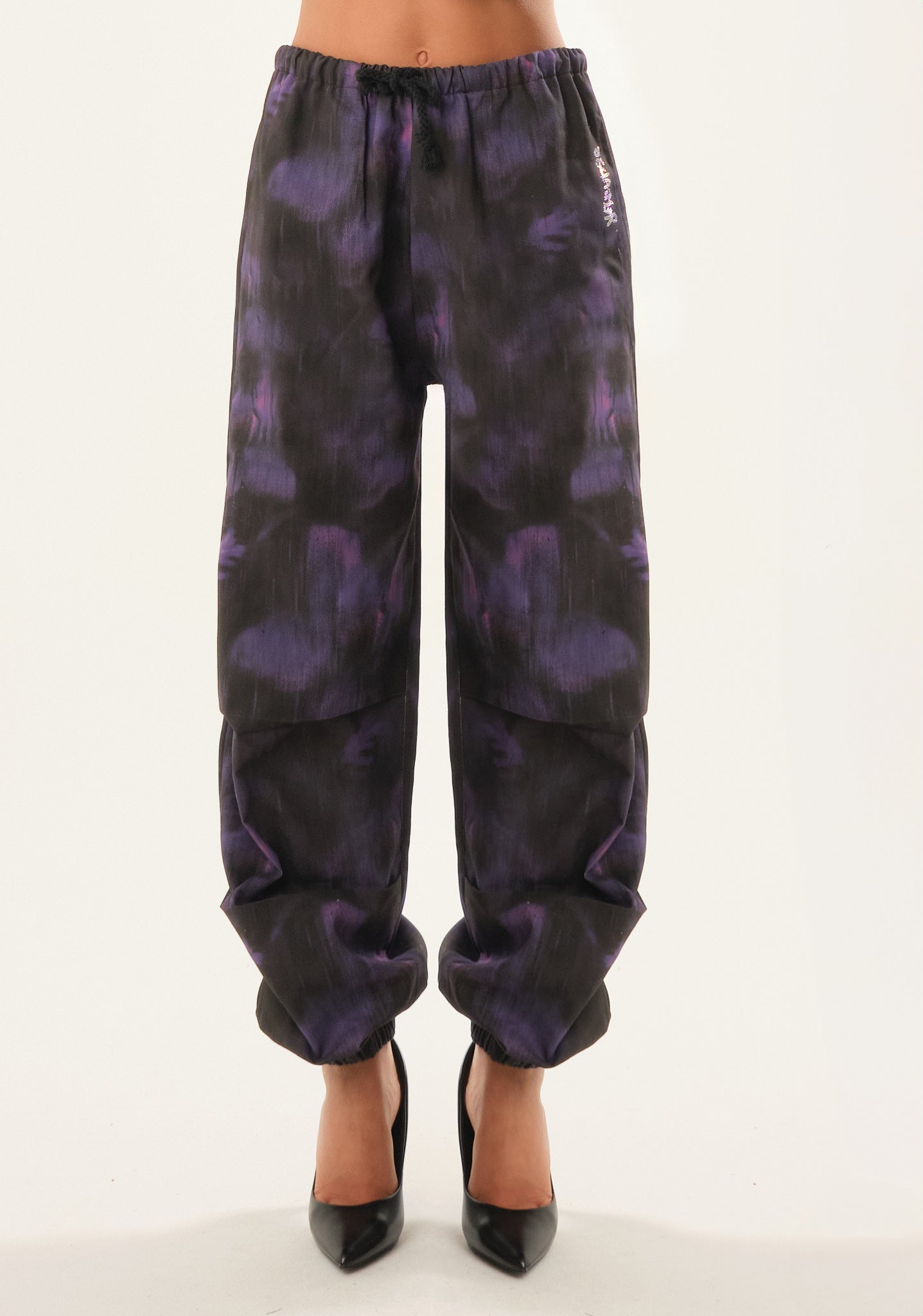 Pantalone baggy in gabardine