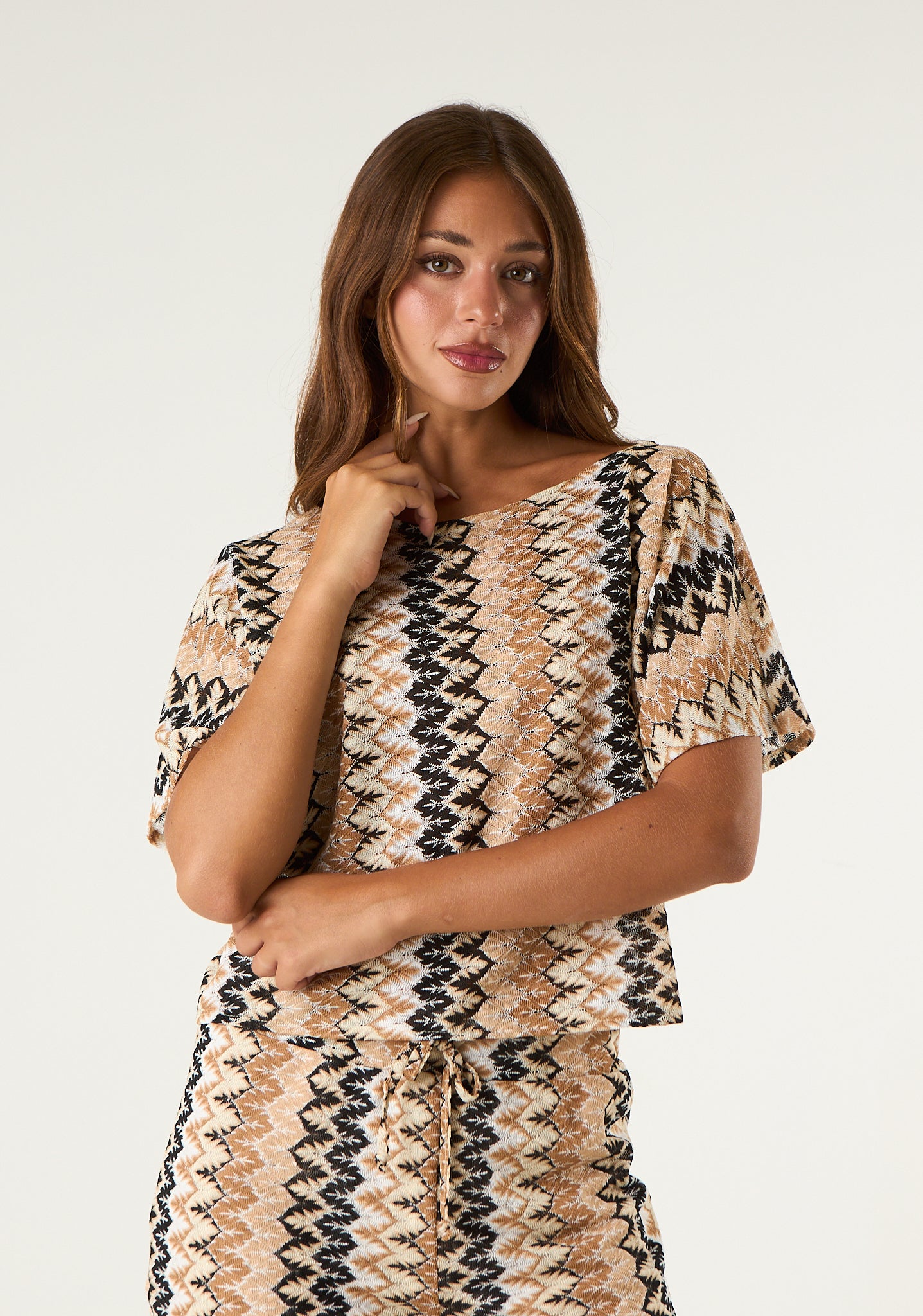 Maglia a motivo chevron