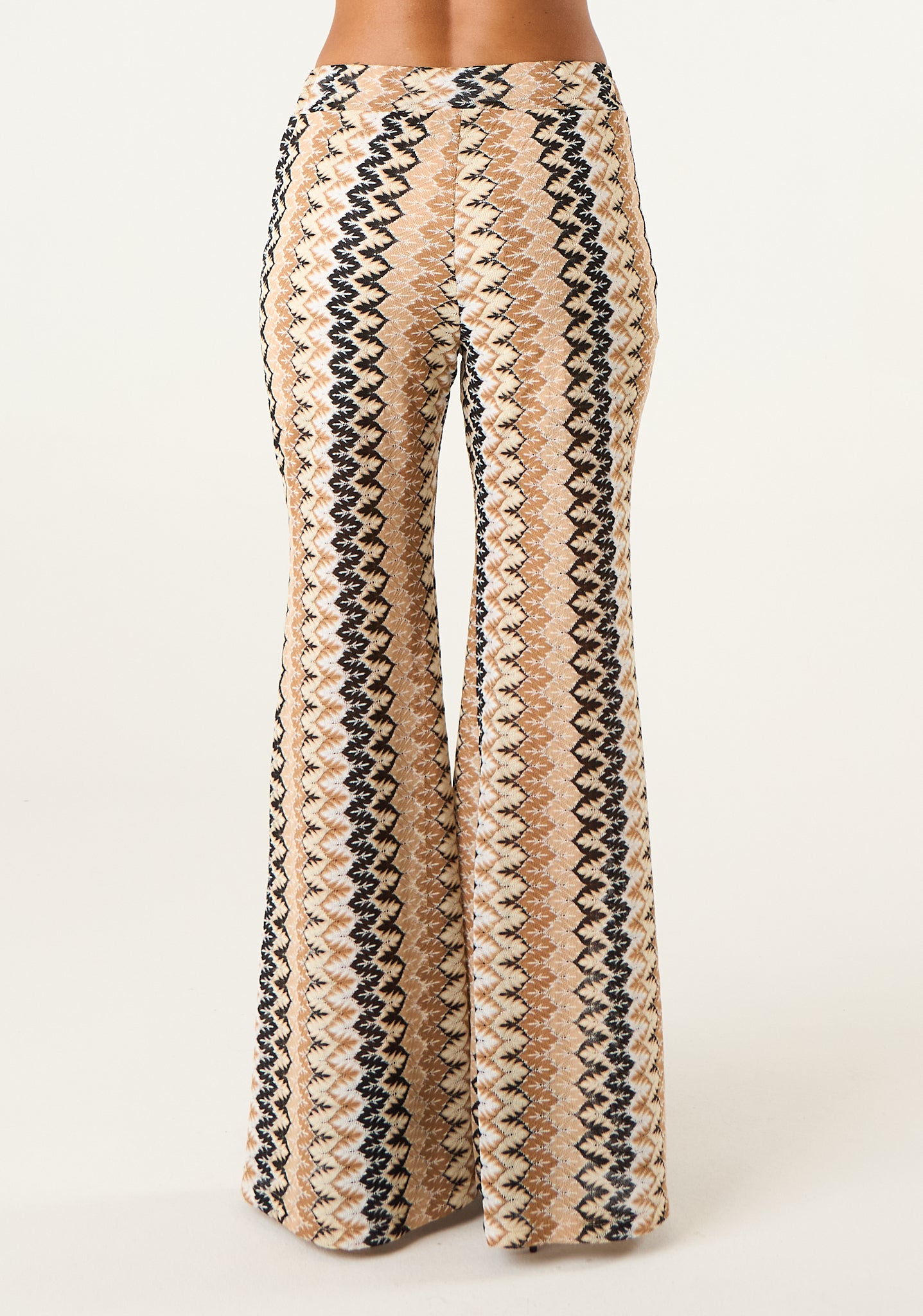 Pantalone in maglia fantasia chevron