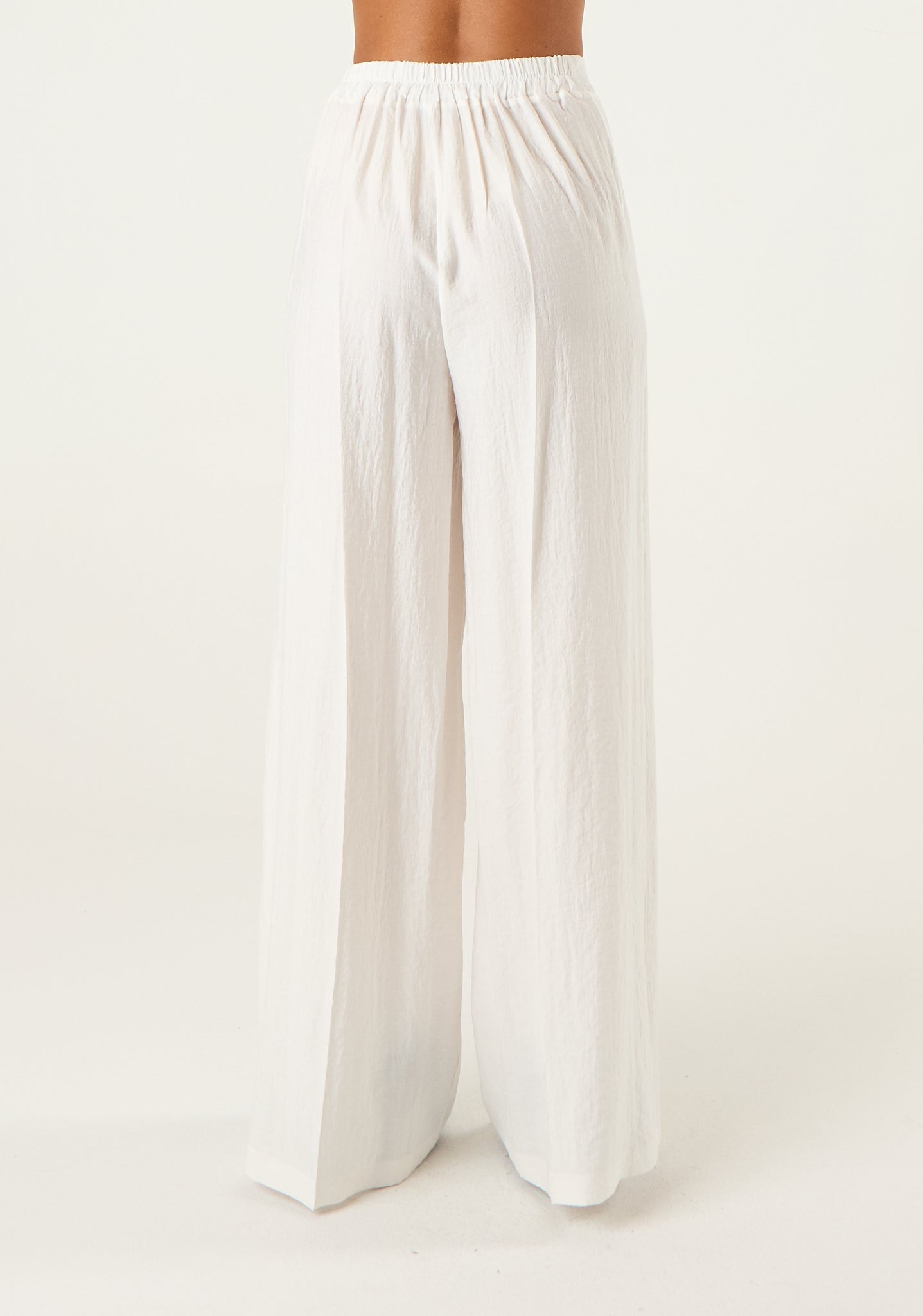 Pantalone palazzo in seta lavata