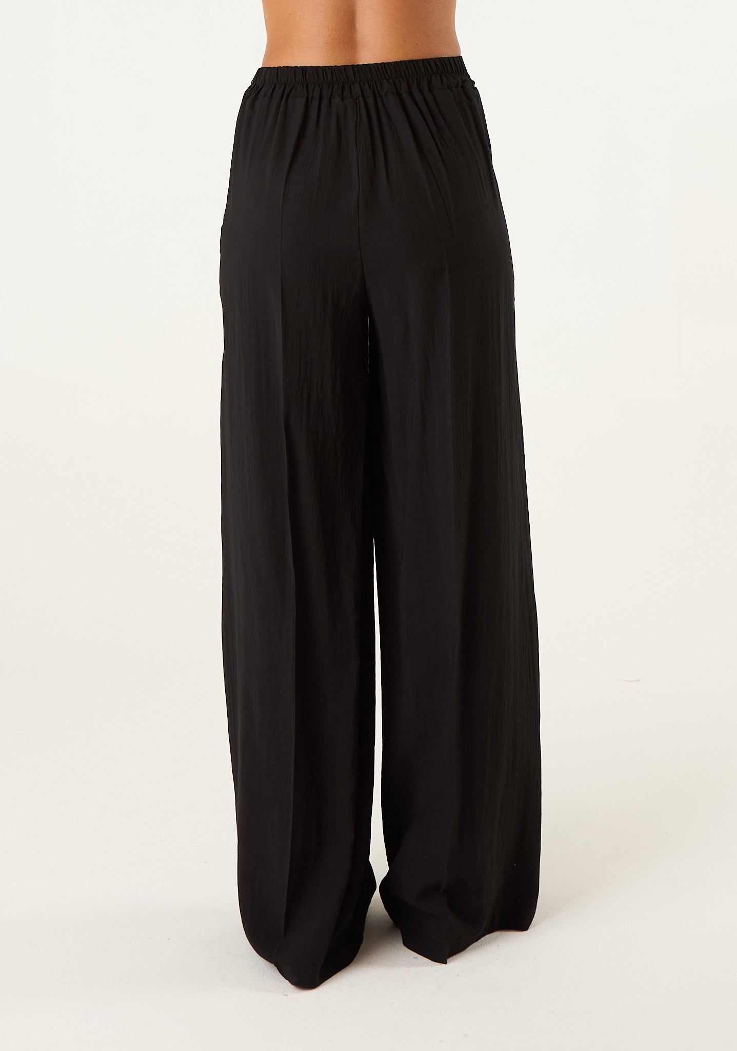 Pantalone palazzo in seta lavata