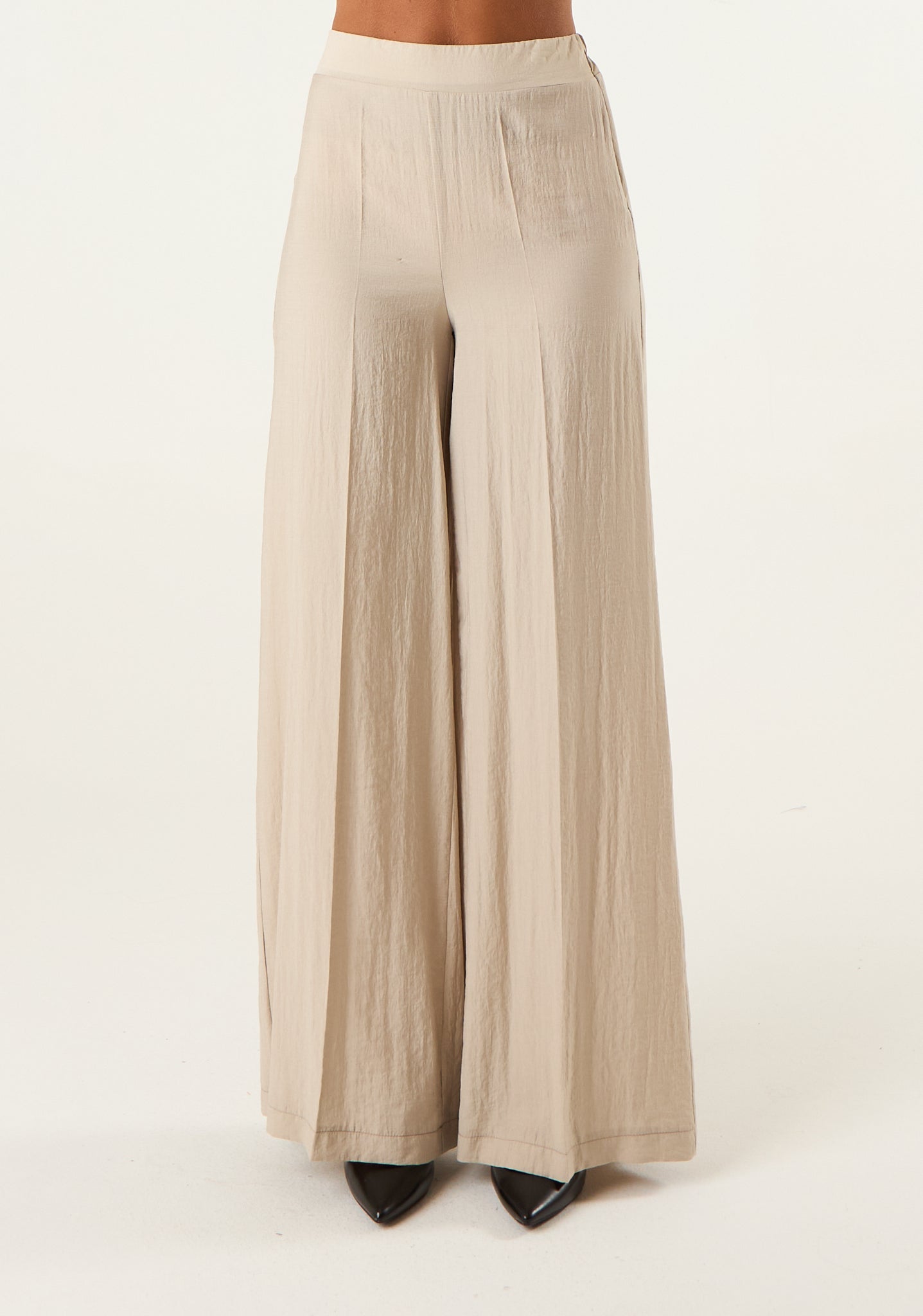 Pantalone palazzo in seta lavata