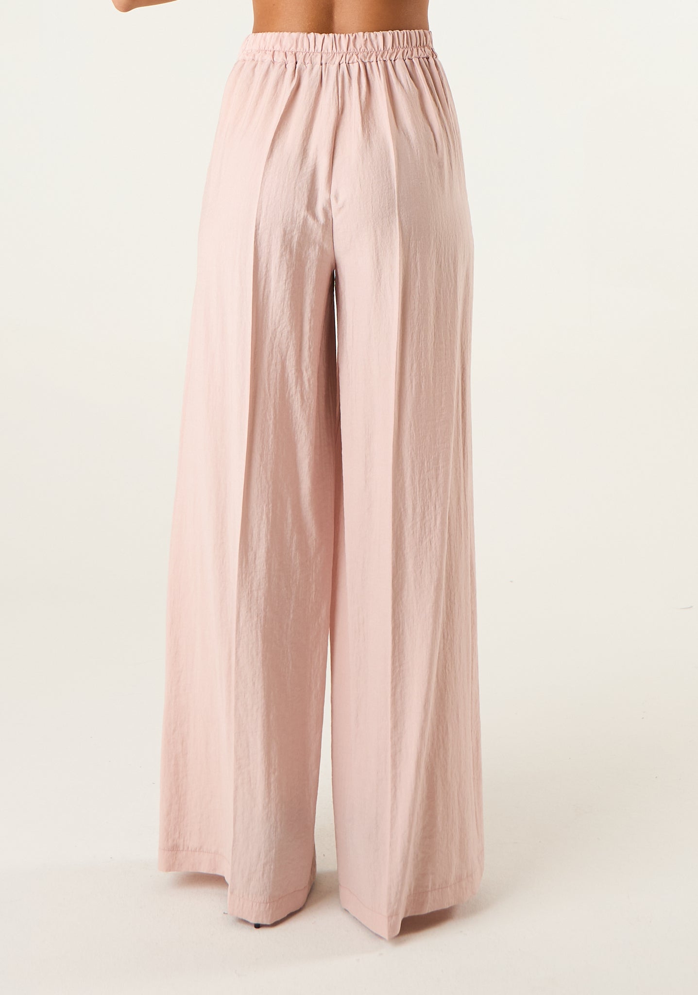 Pantalone palazzo in seta lavata