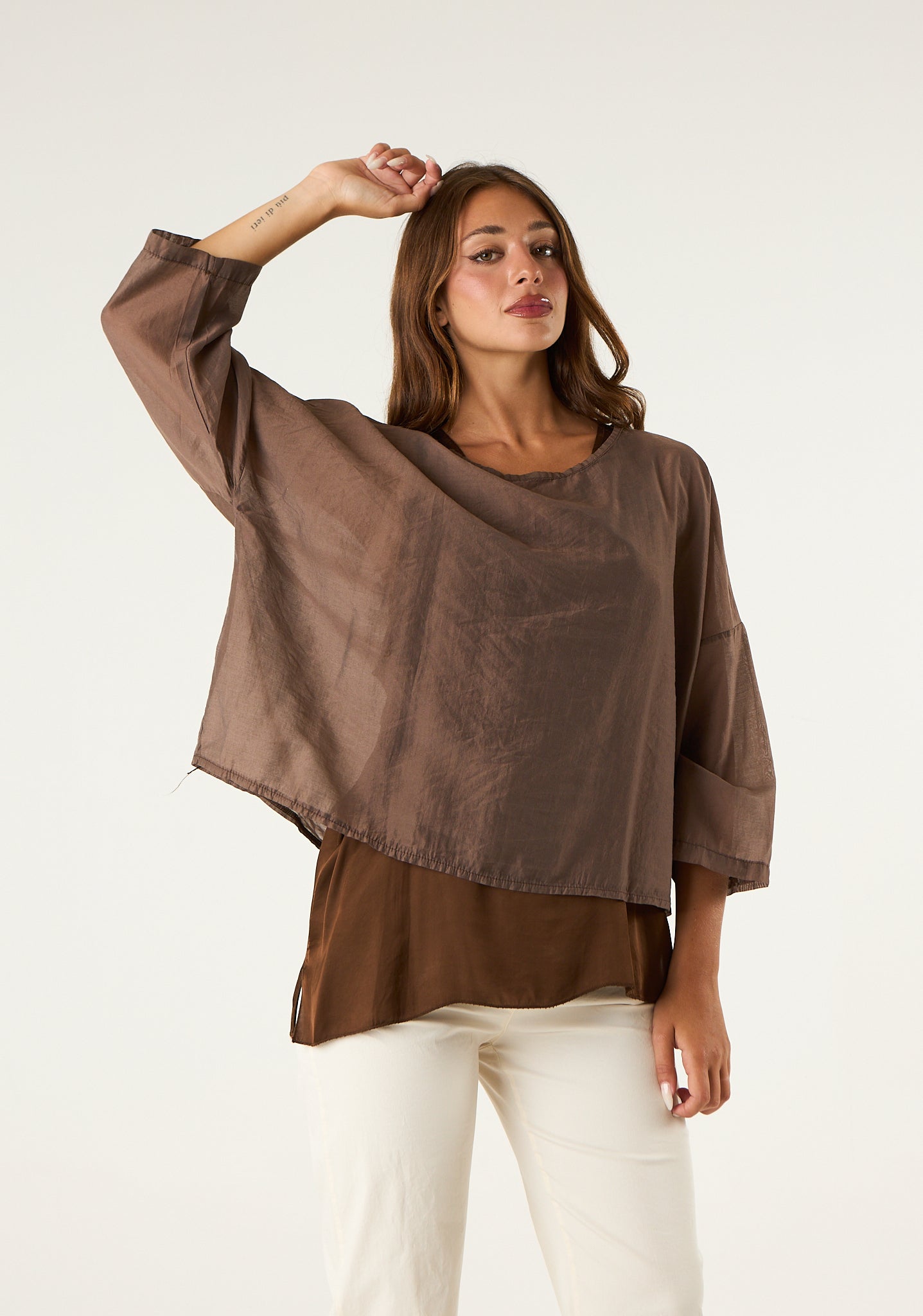 Maglia in look doppiato
