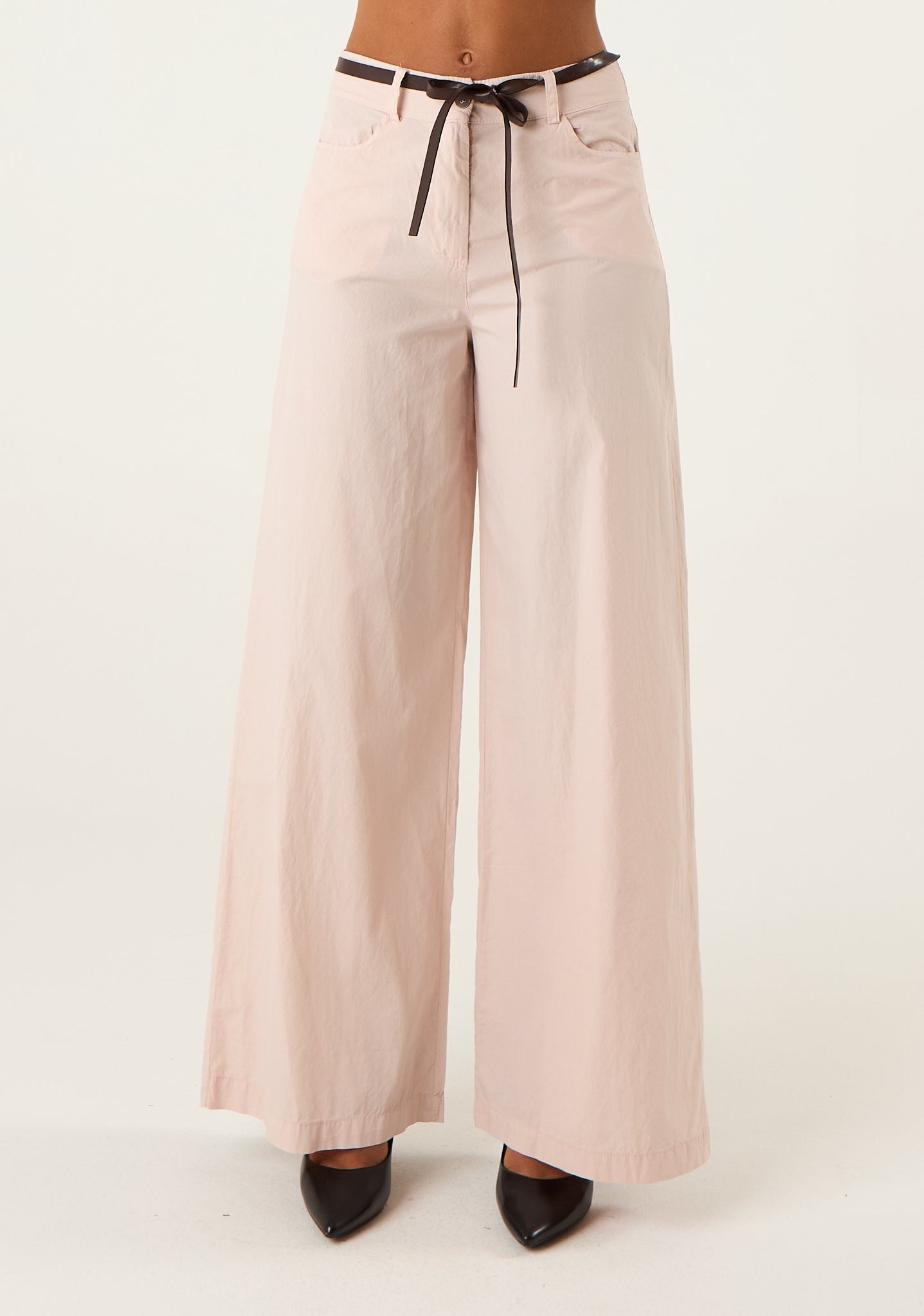 Pantalone palazzo in cotone morbido
