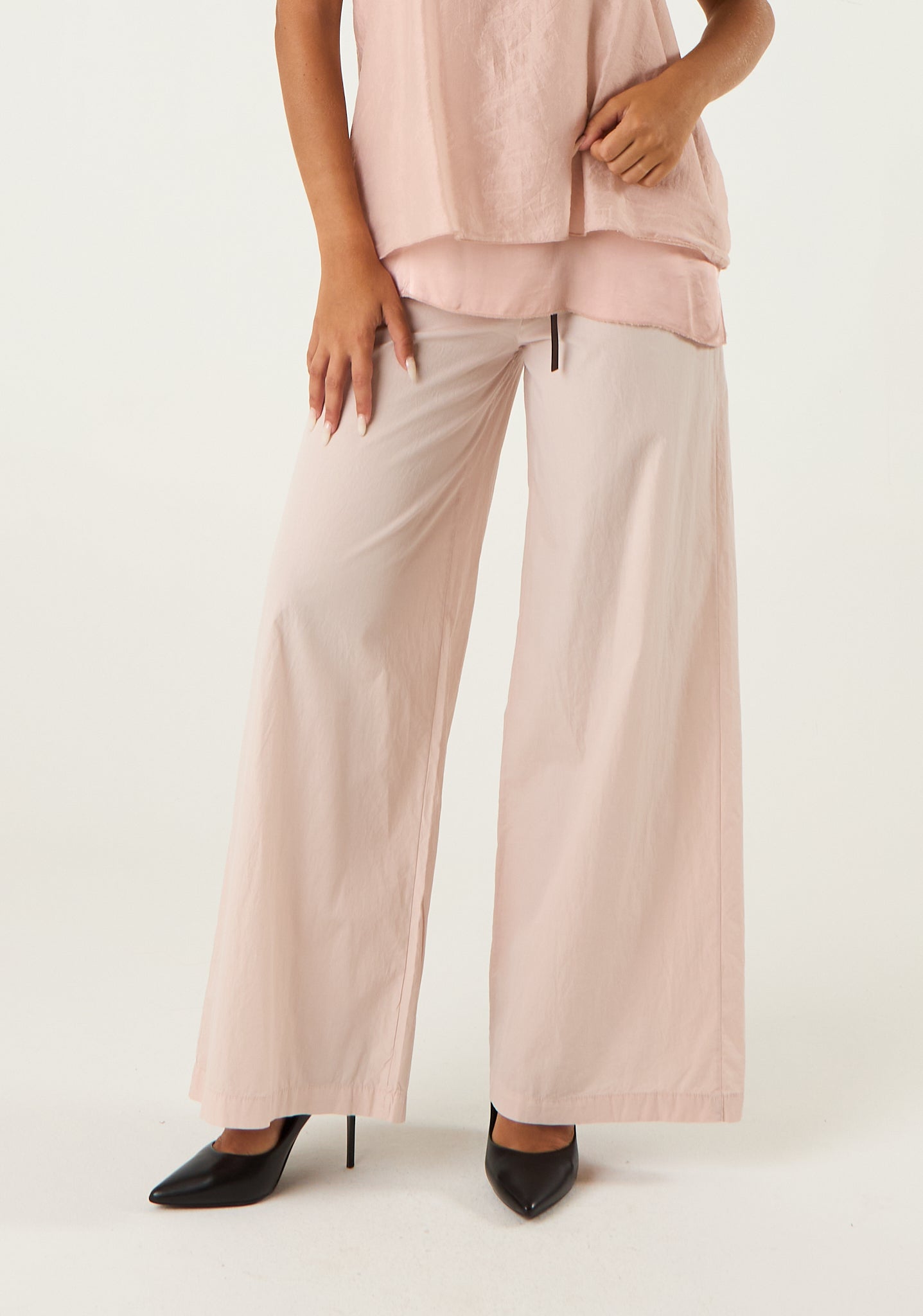 Pantalone palazzo in cotone morbido