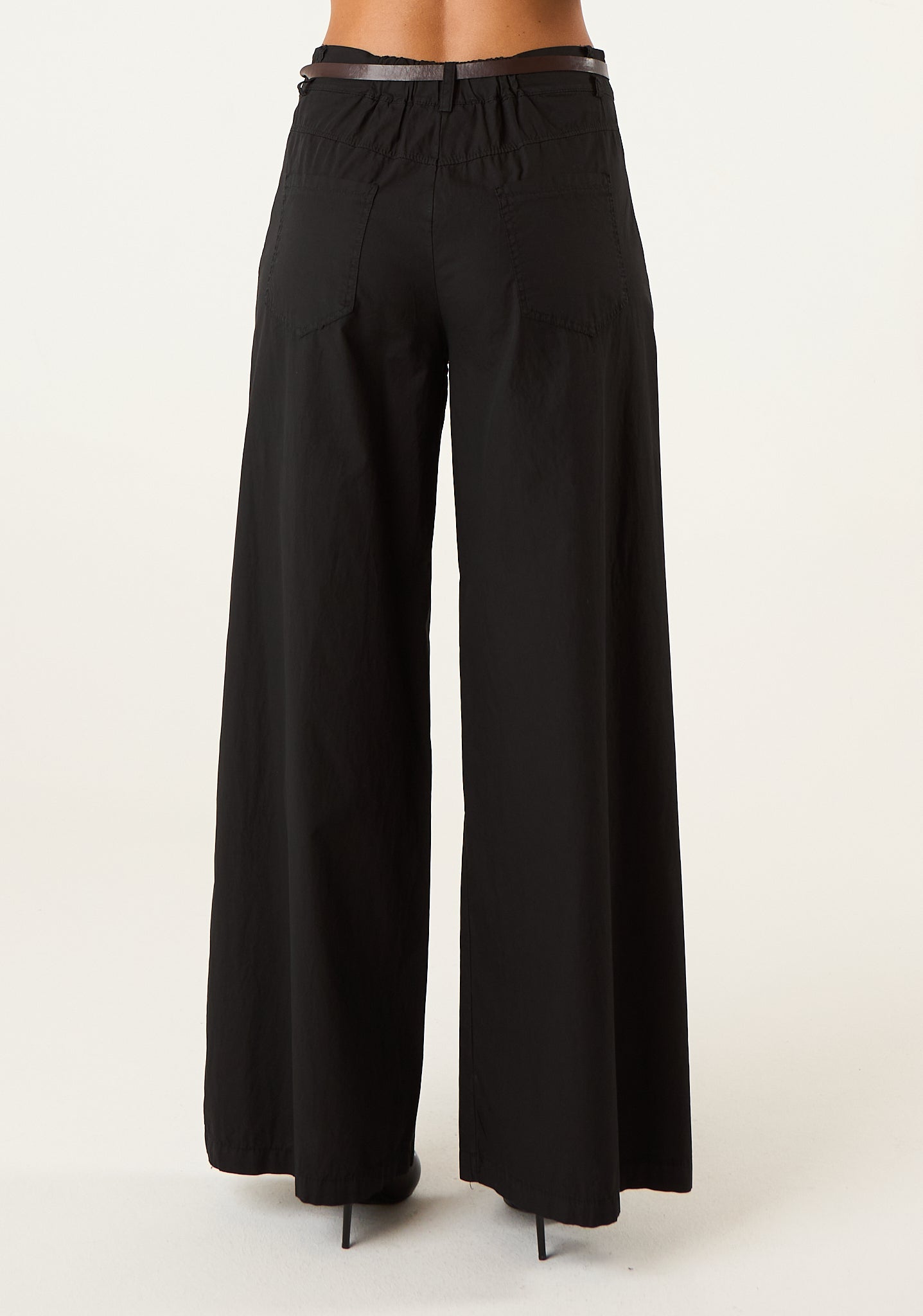 Pantalone palazzo in cotone morbido