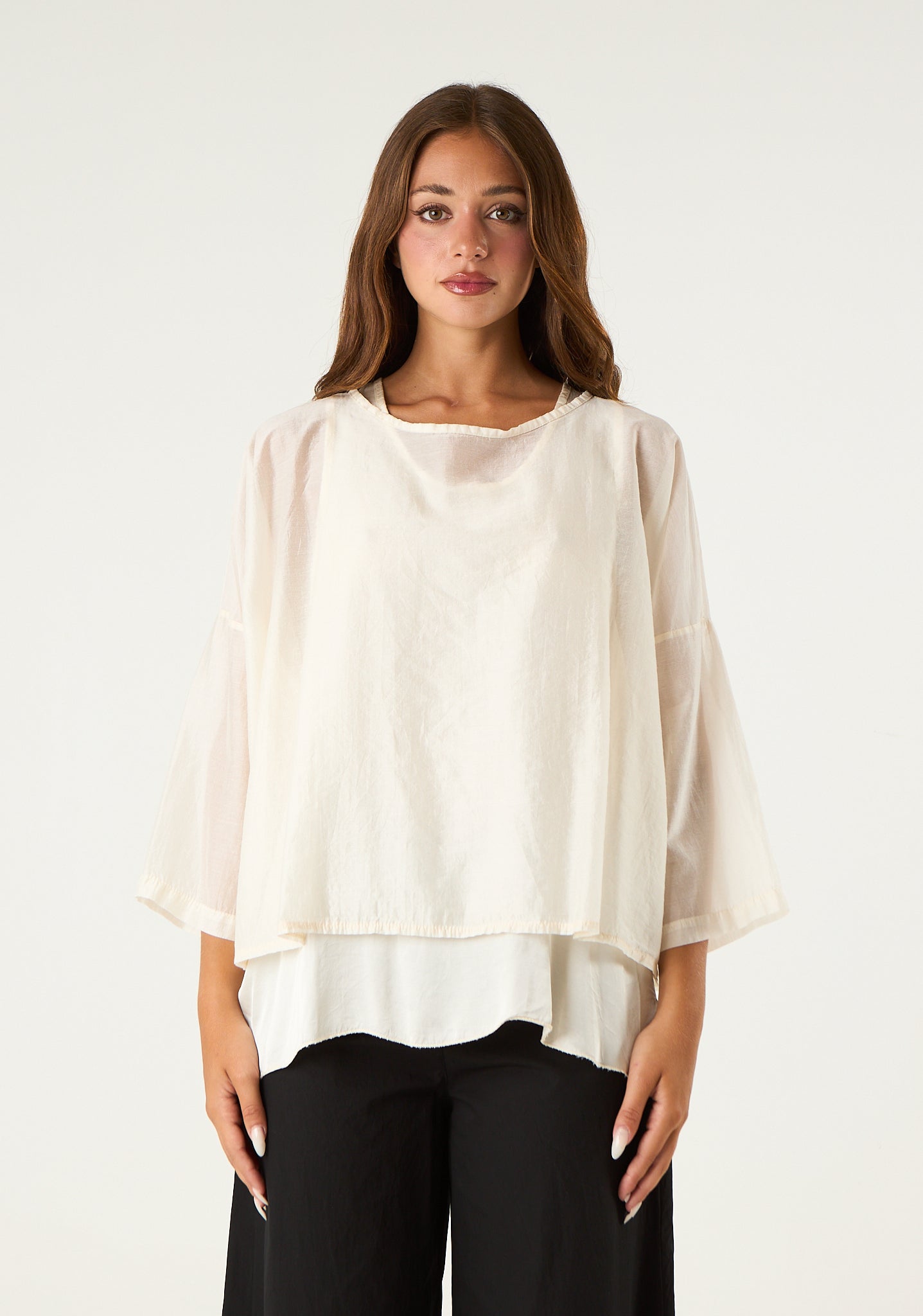 Maglia in look doppiato