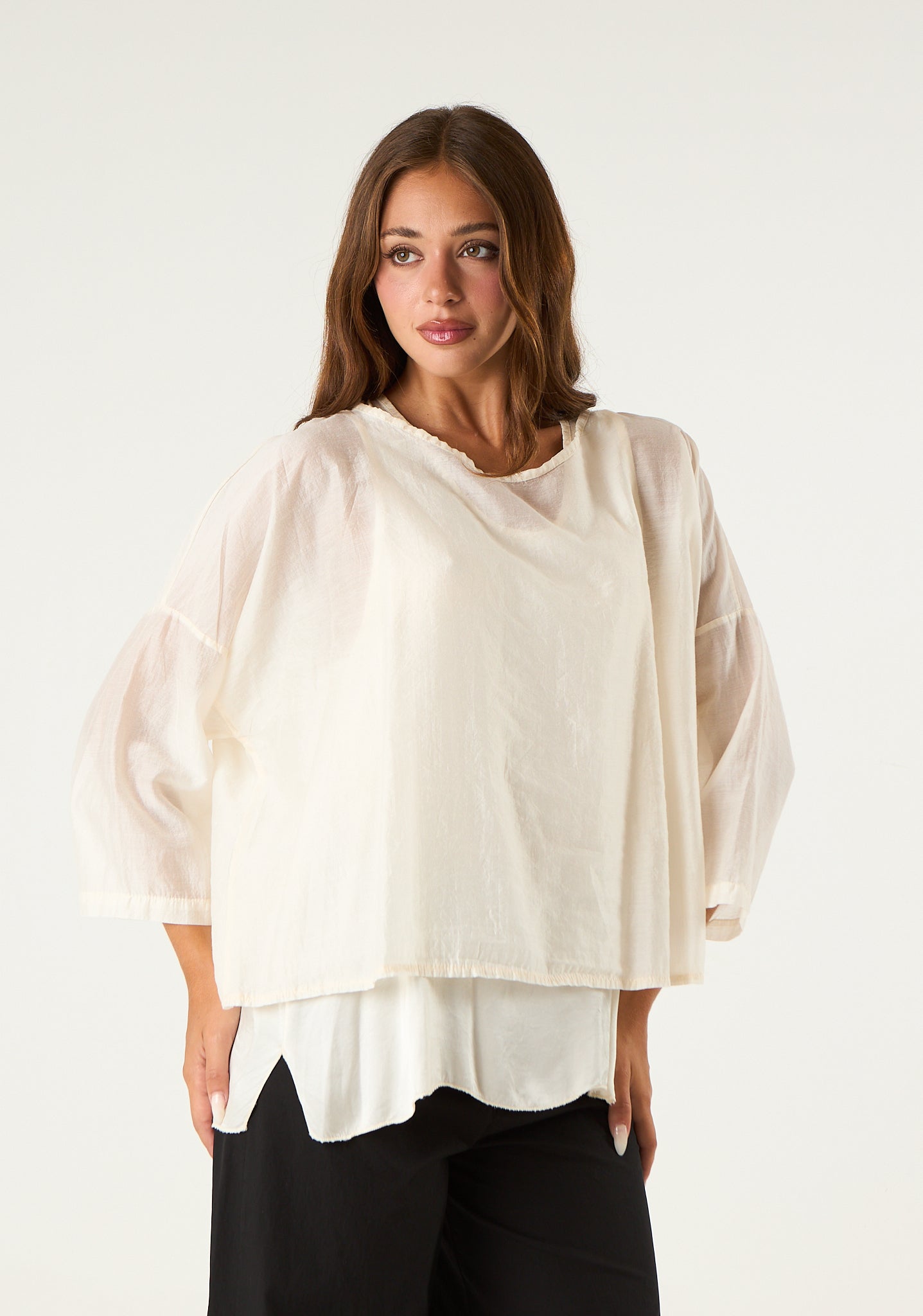 Maglia in look doppiato