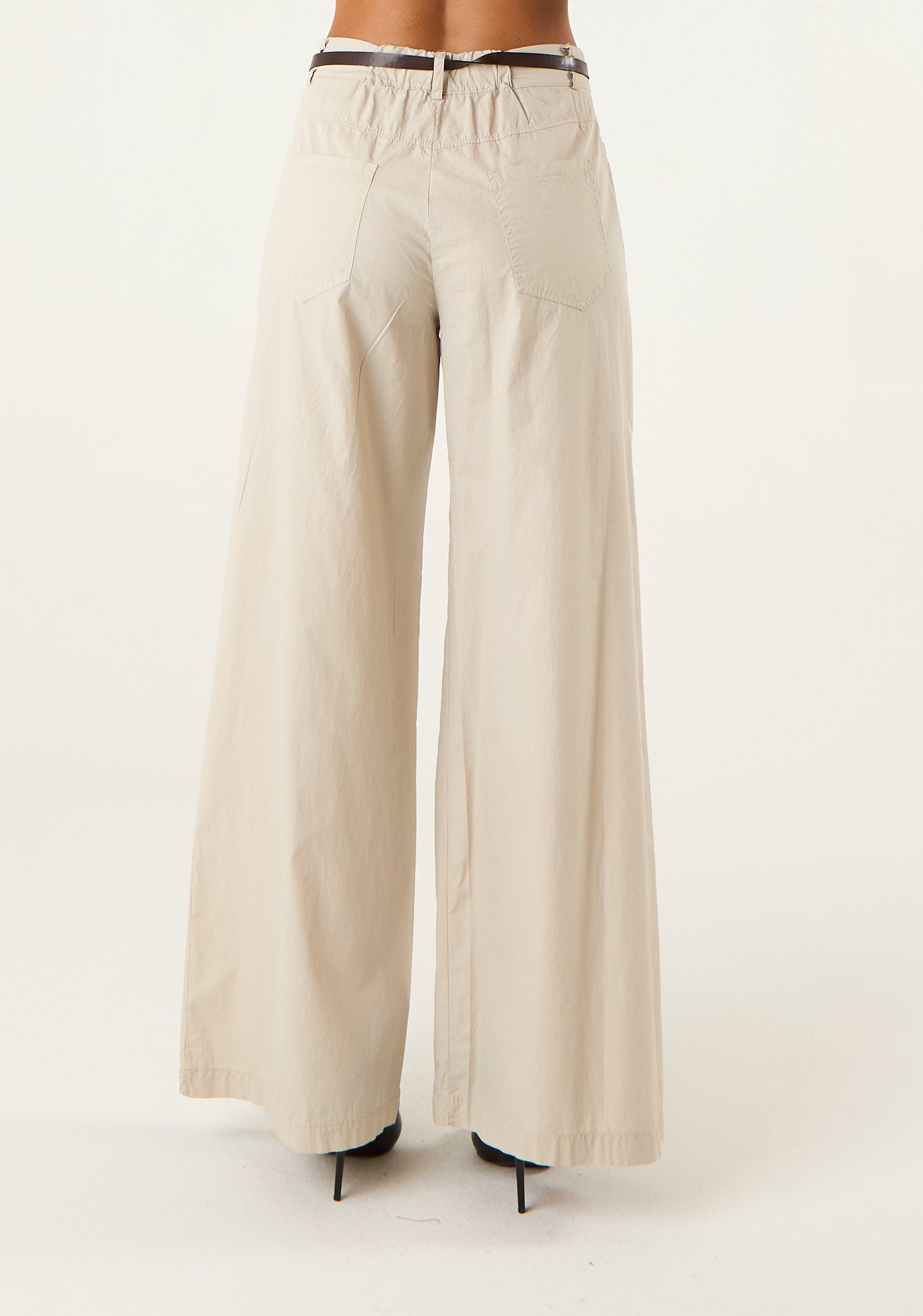 Pantalone palazzo in cotone morbido