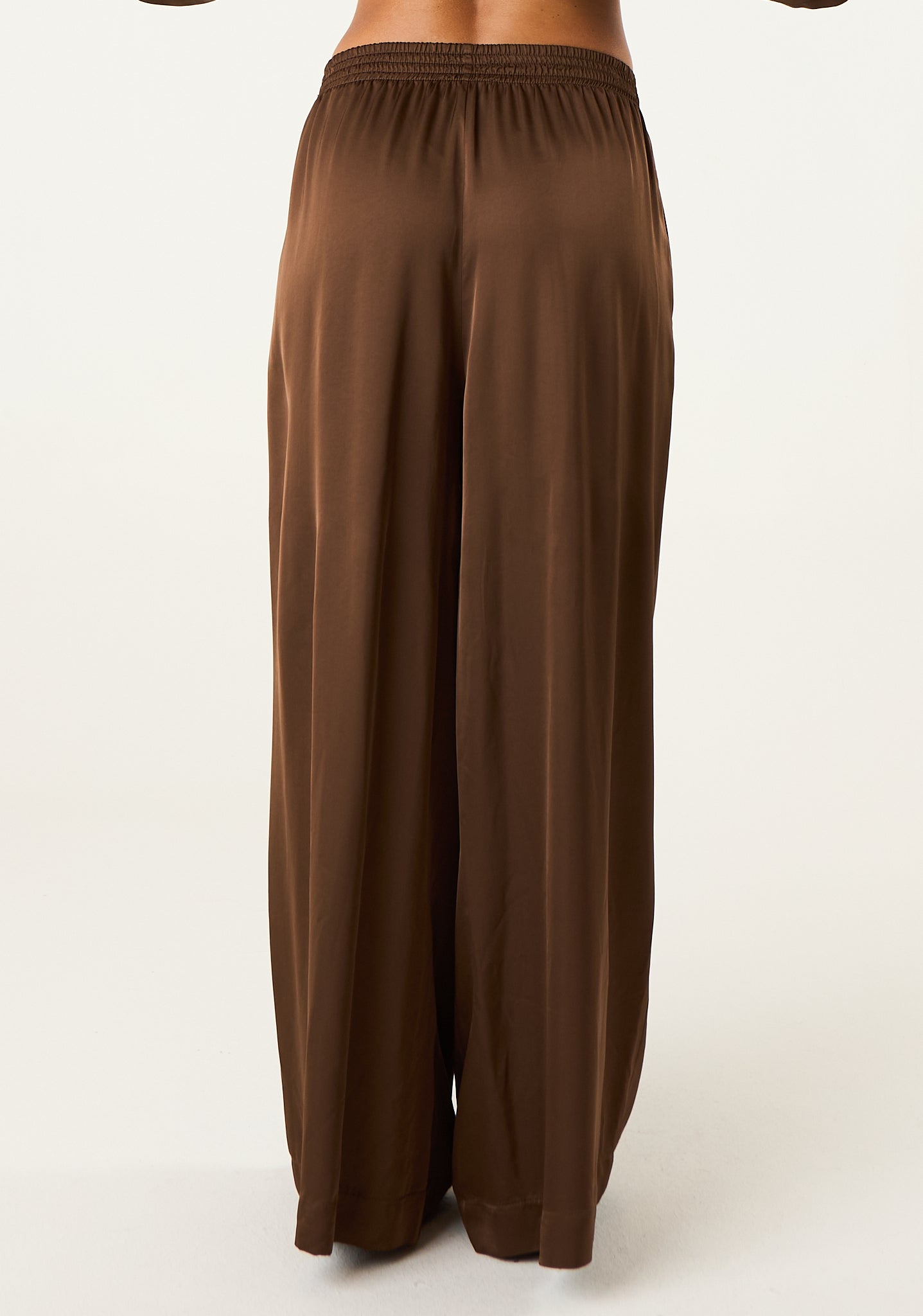 Pantalone palazzo in seta lavata