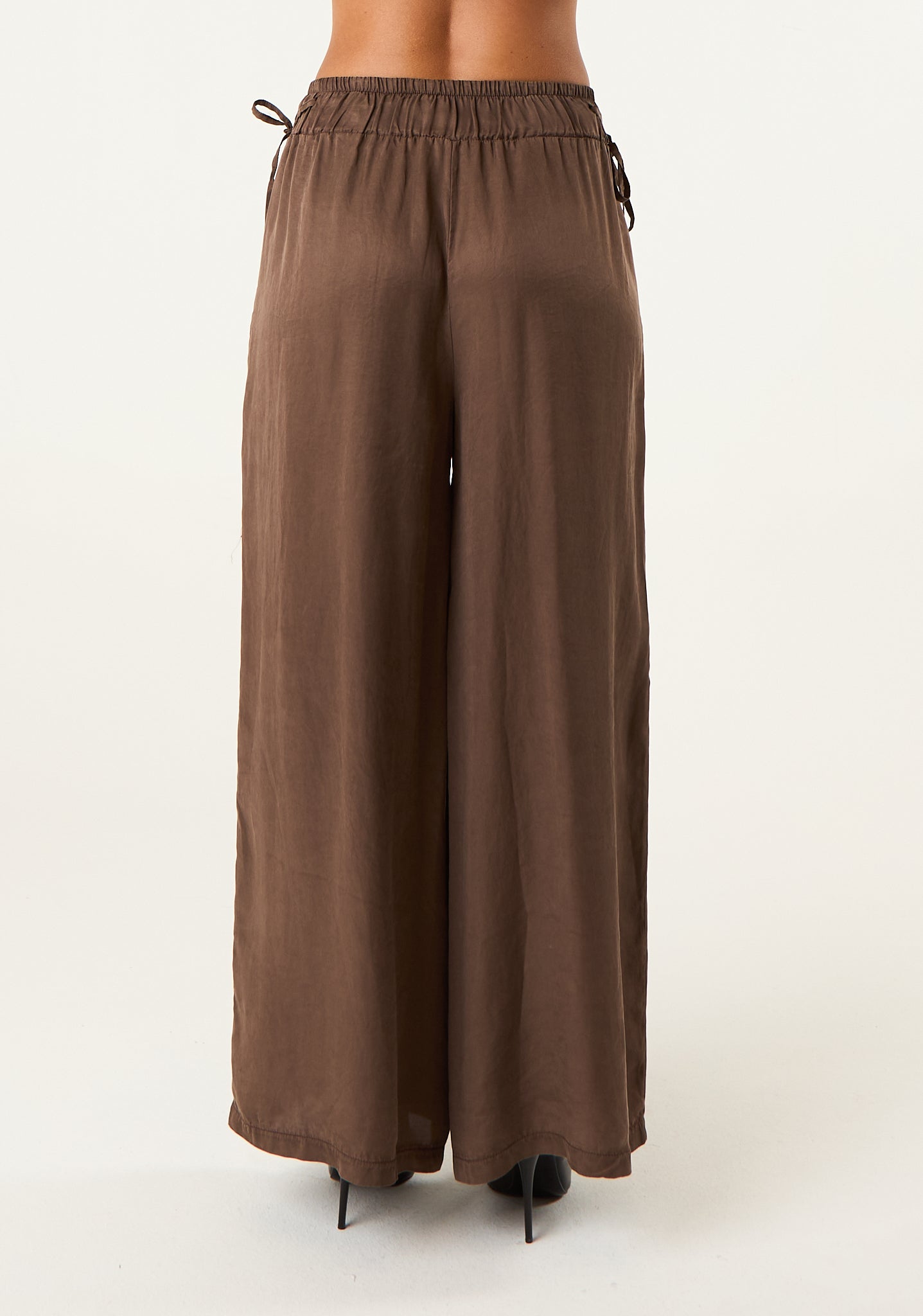 Pantalone palazzo in seta lavata