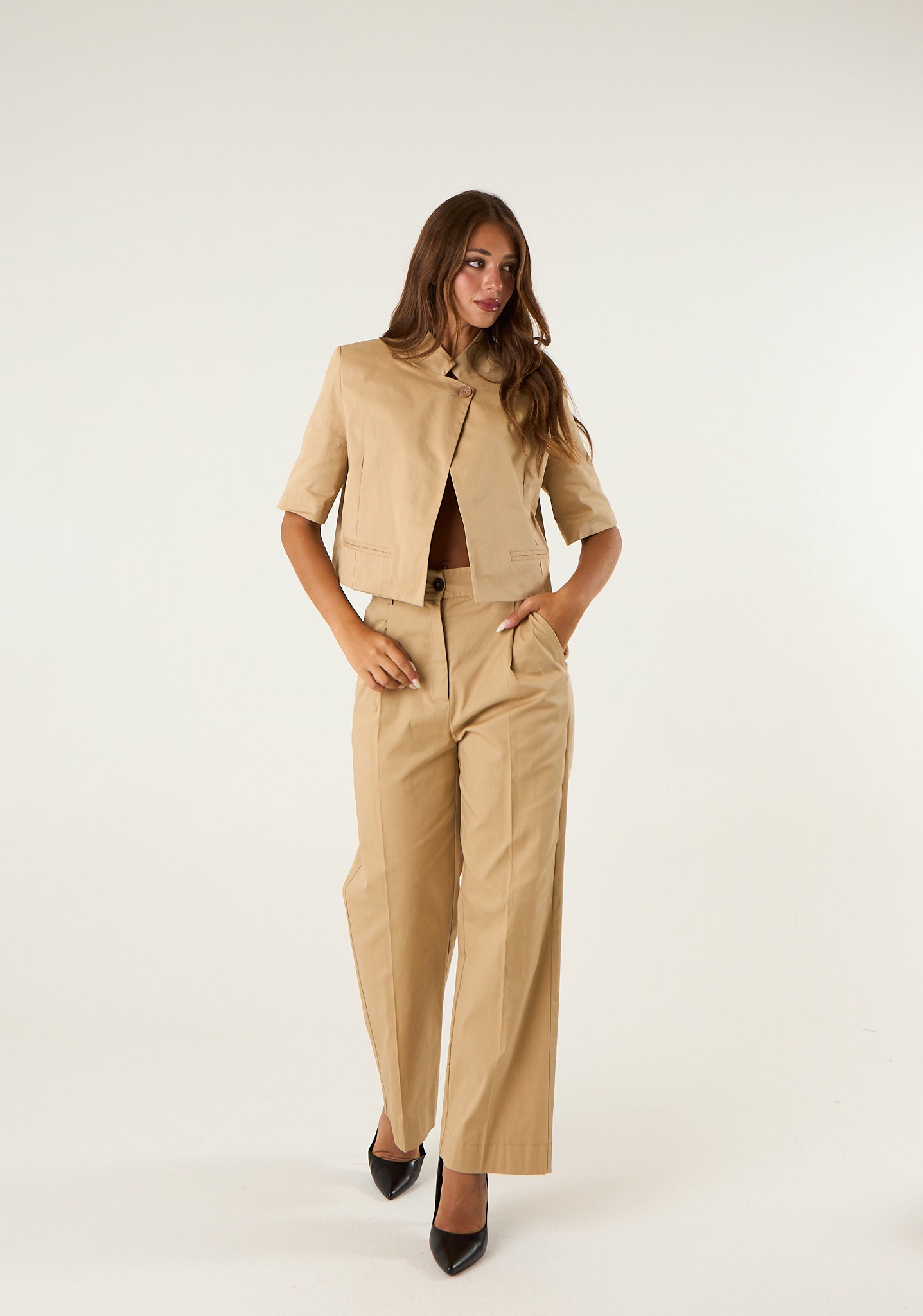 Pantalone a gamba dritta