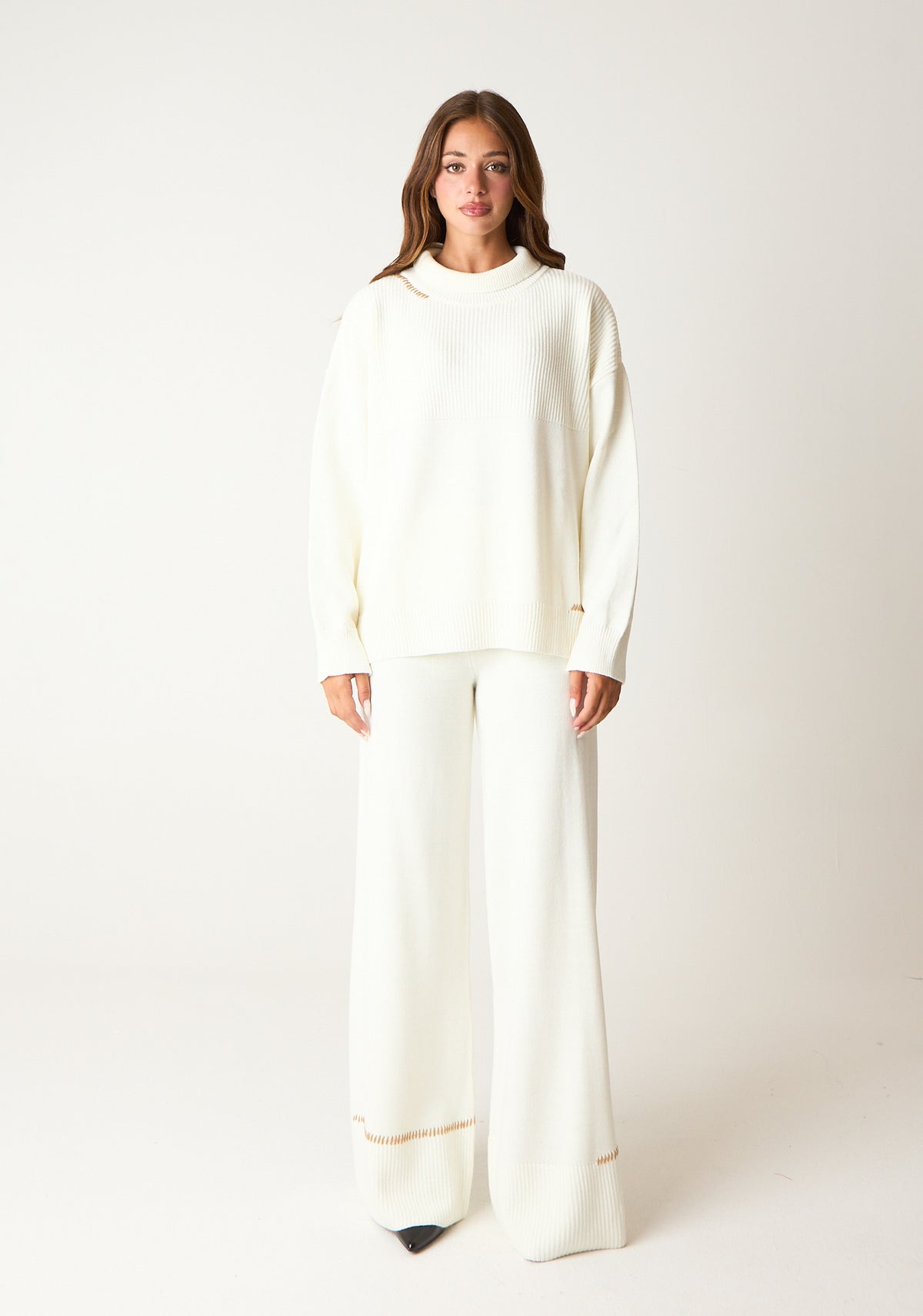 Pullover in maglia rasata