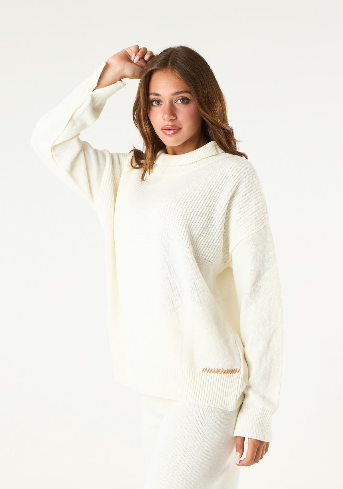 Pullover in maglia rasata
