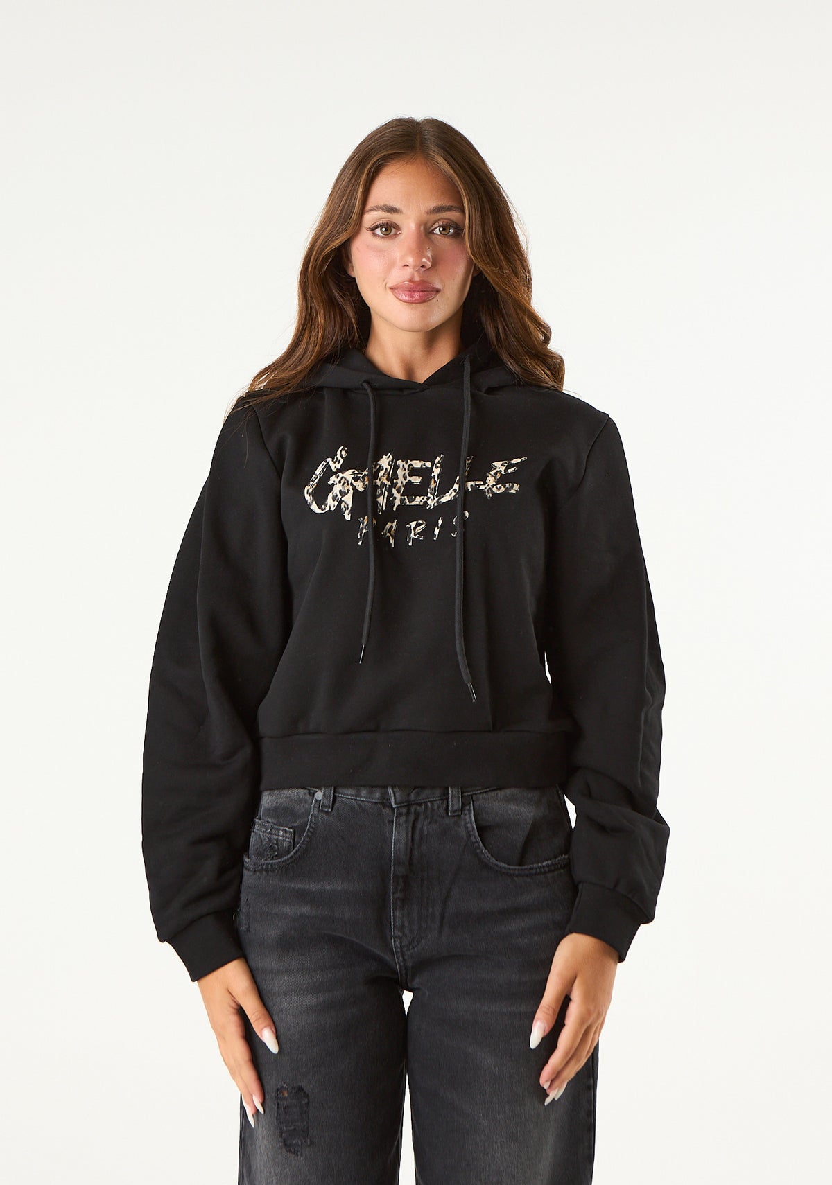 Felpa con logo animalier