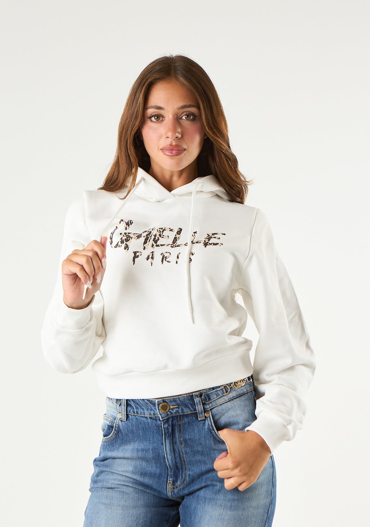 Felpa con logo animalier