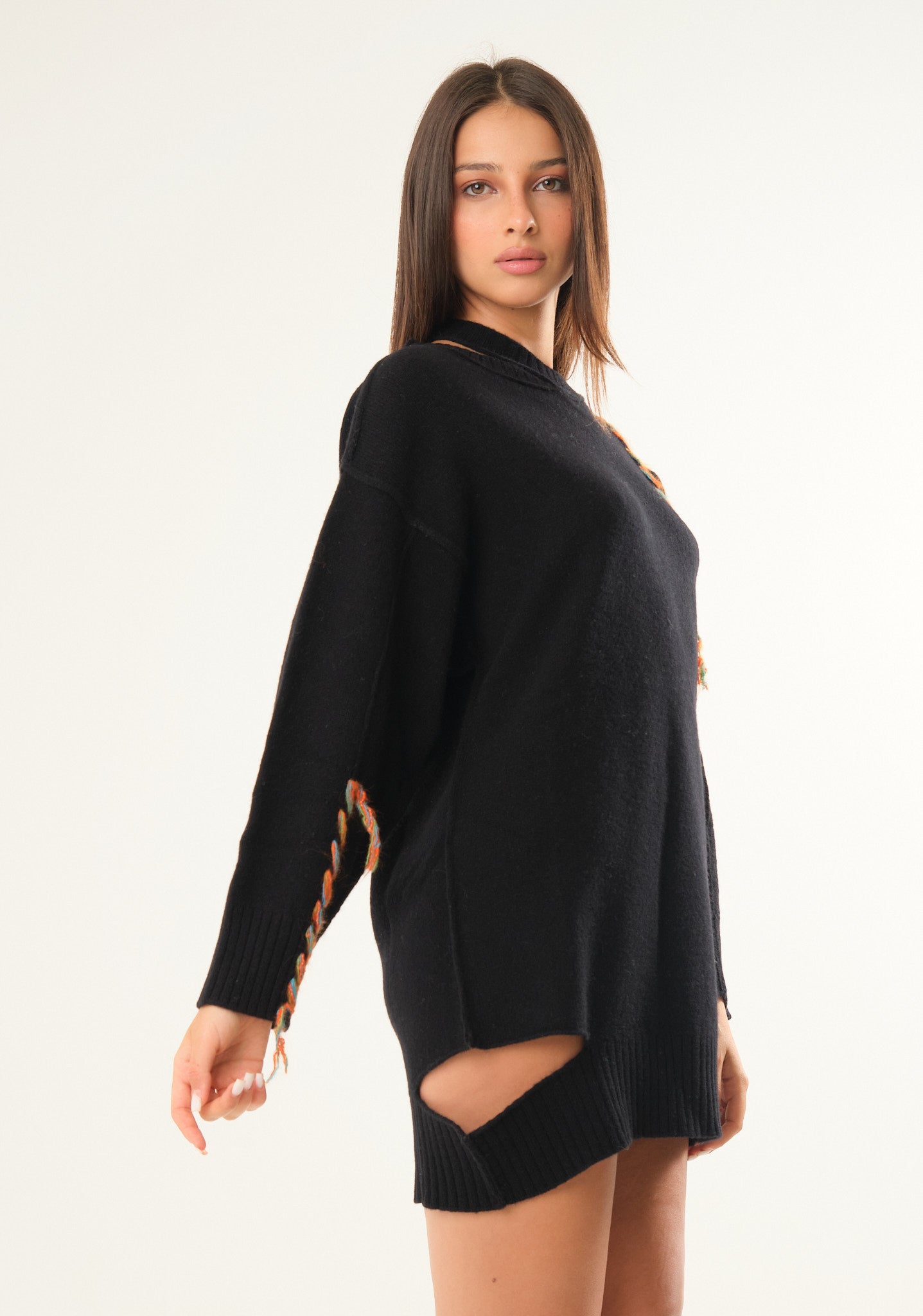Abito over con cut out