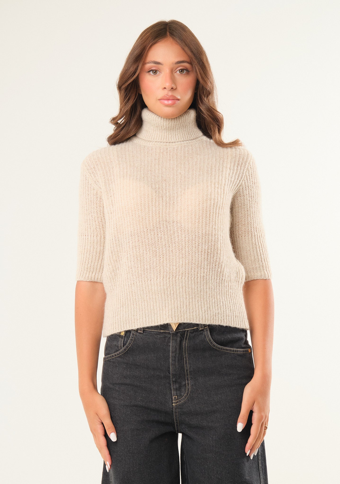 Maglia lupetto a collo alto