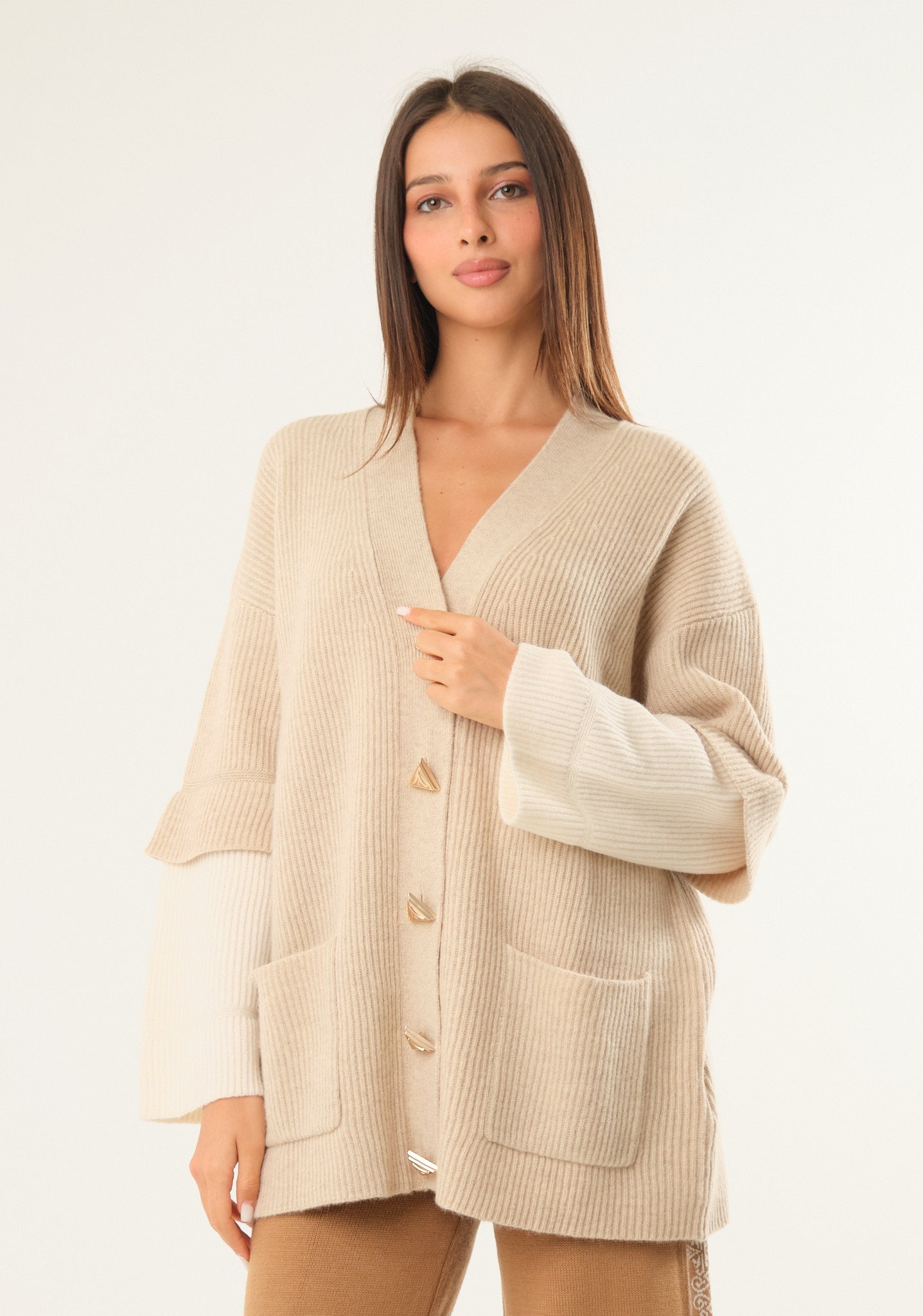 Cardigan in pura lana