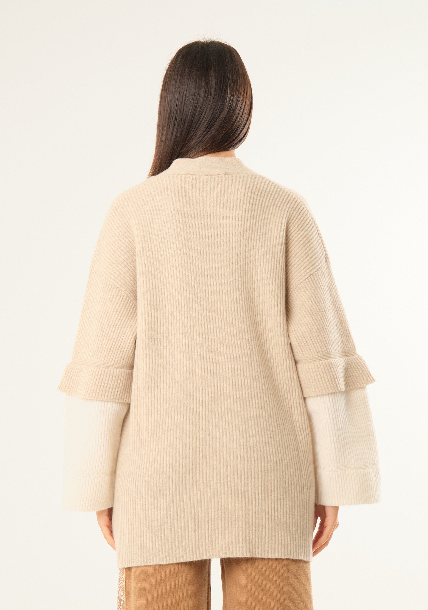 Cardigan in pura lana