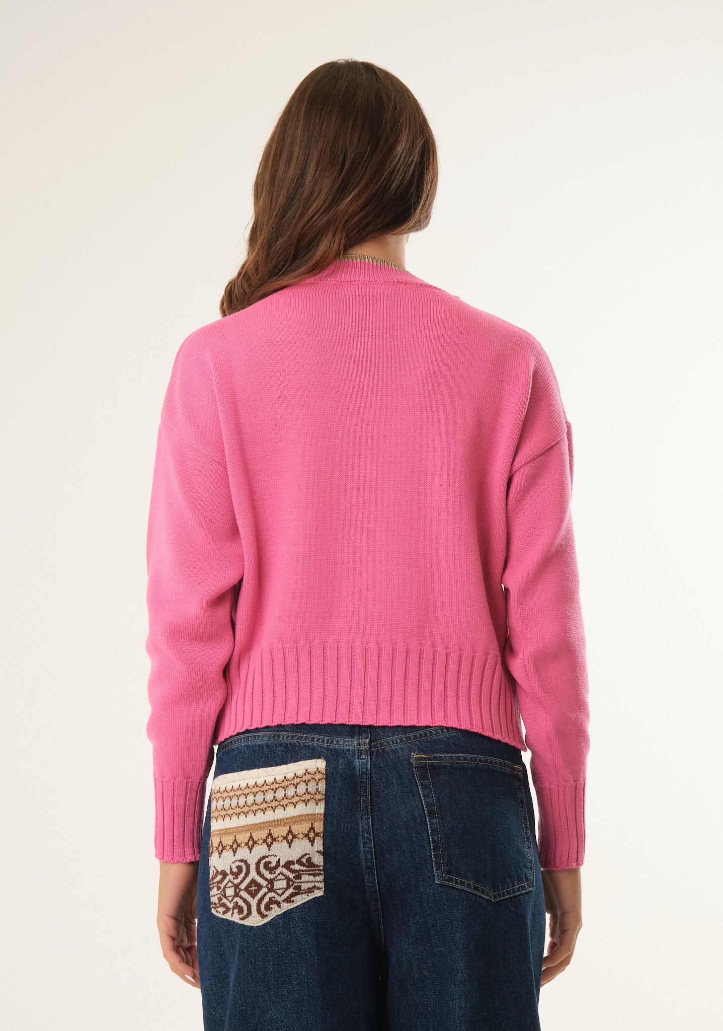 Maglione con ricamo Pantera Rosa