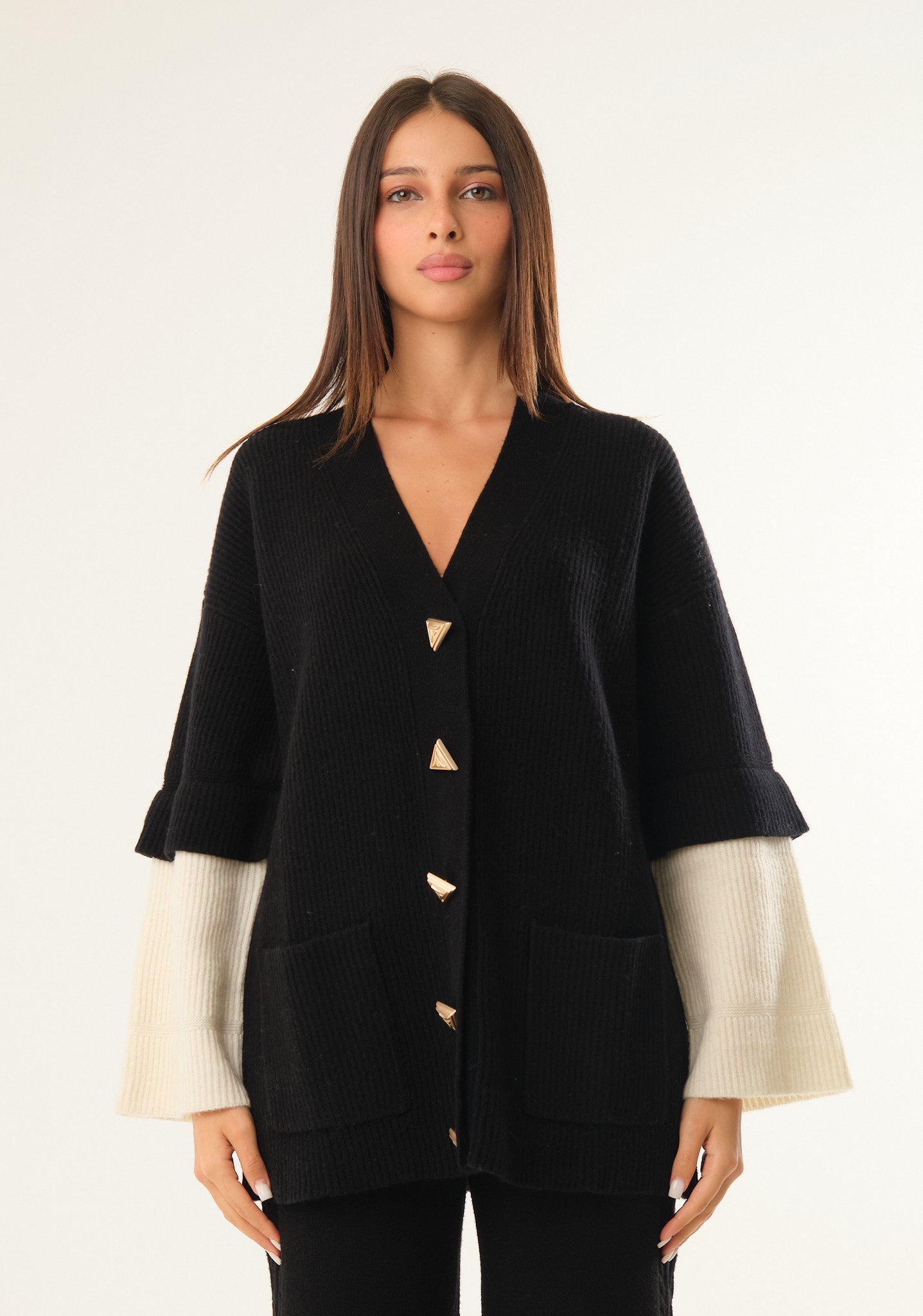Cardigan in pura lana