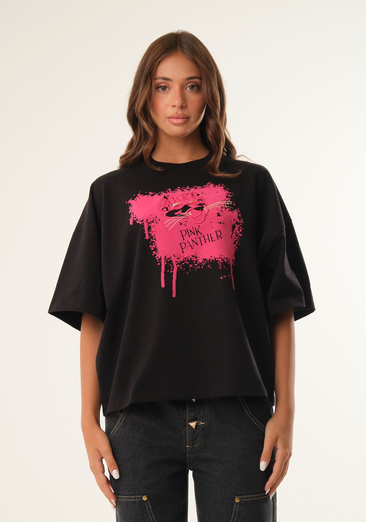 T-shirt con stampa in flock