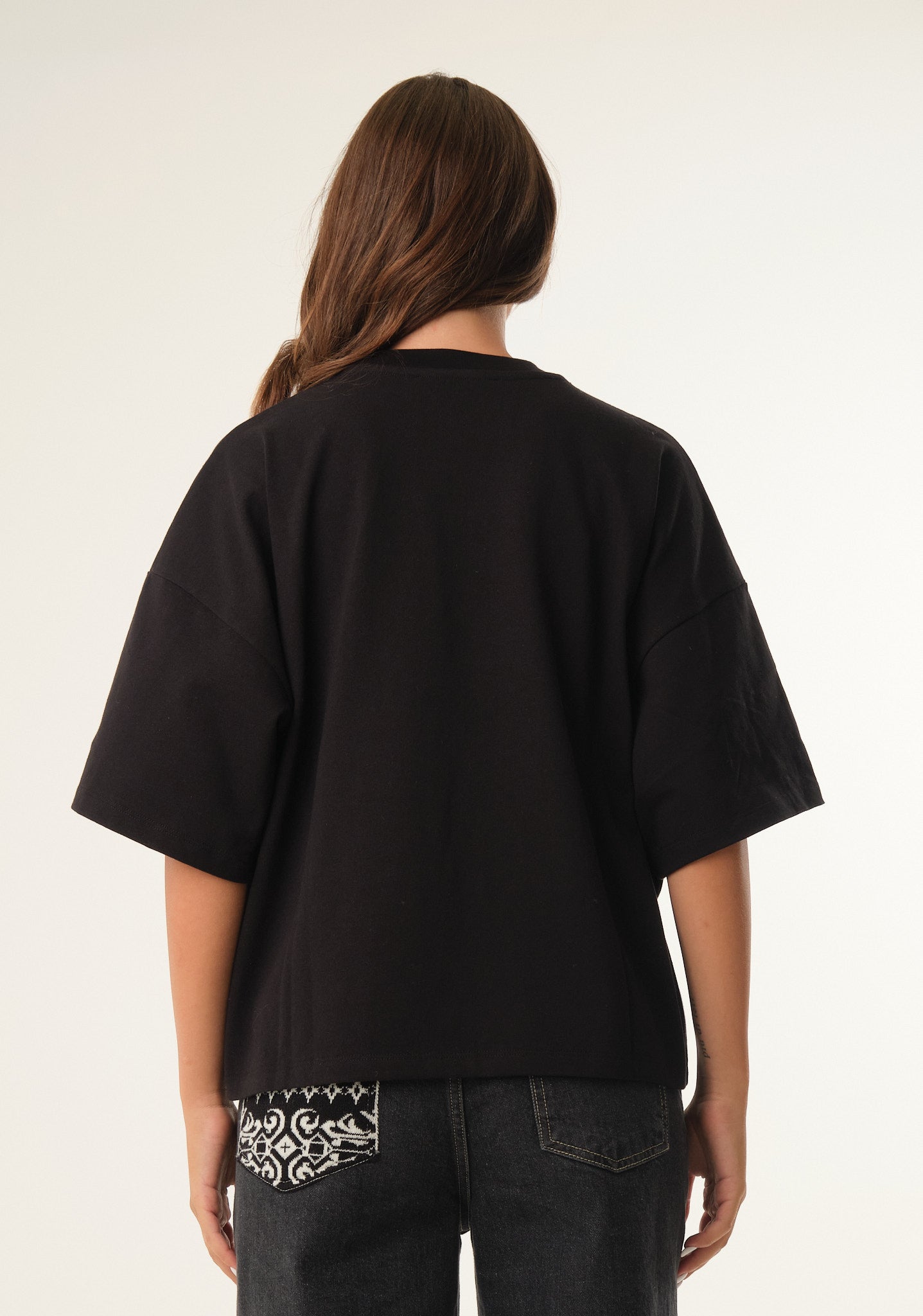 T-shirt con stampa in flock