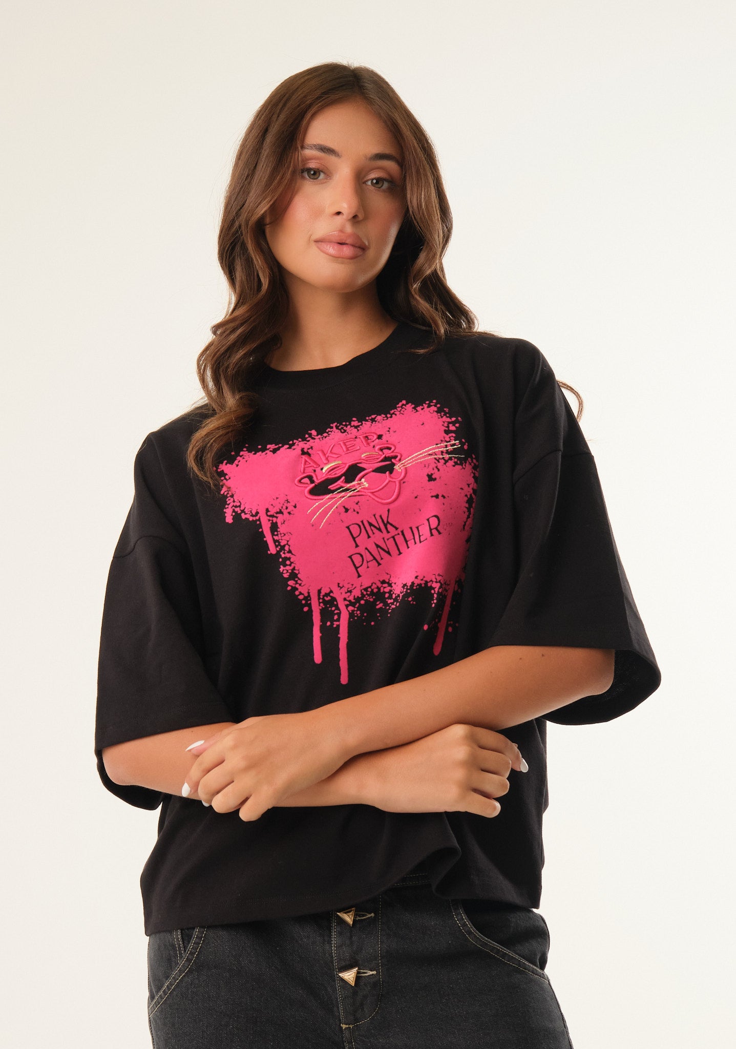 T-shirt con stampa in flock