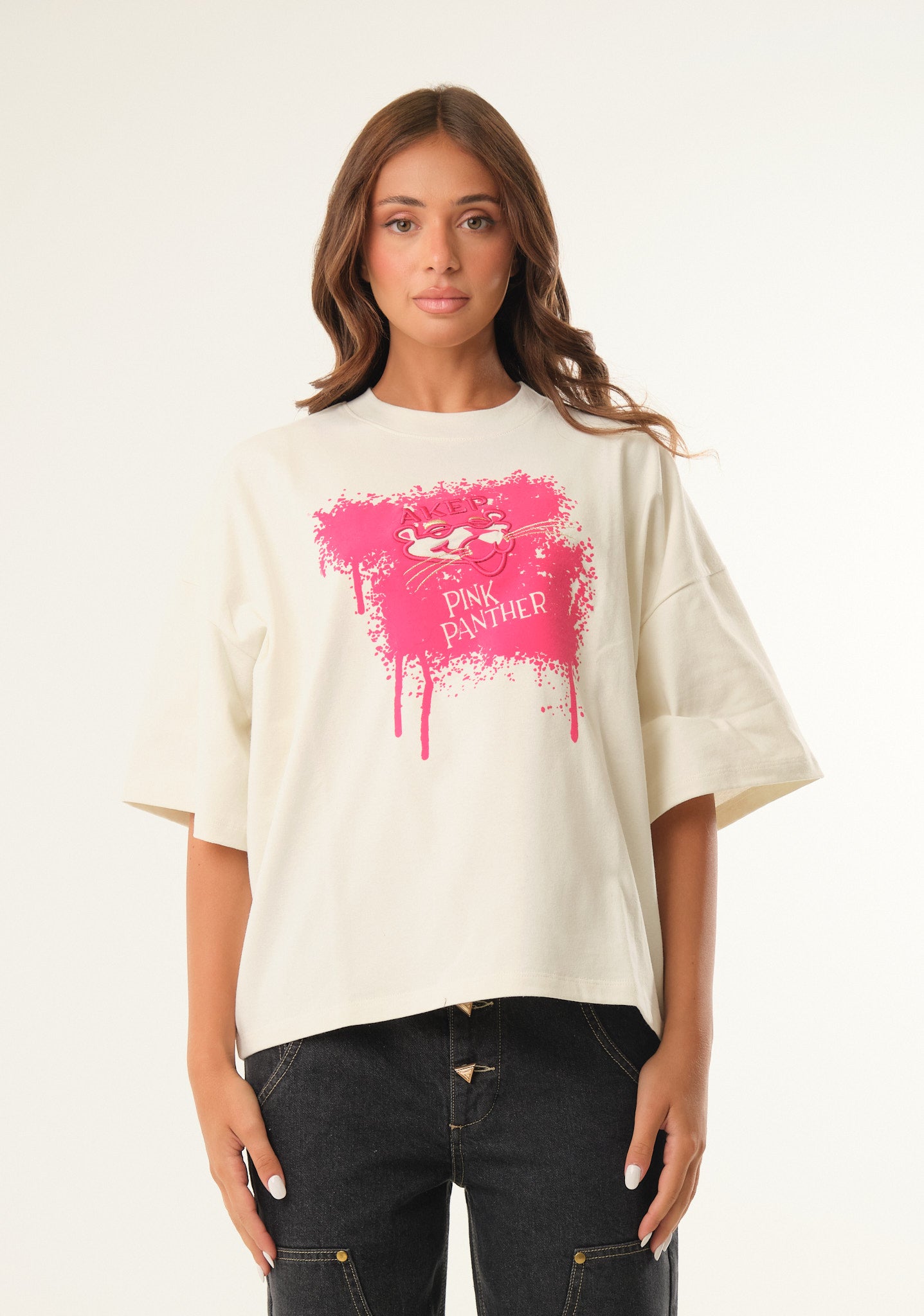 T-shirt con stampa in flock