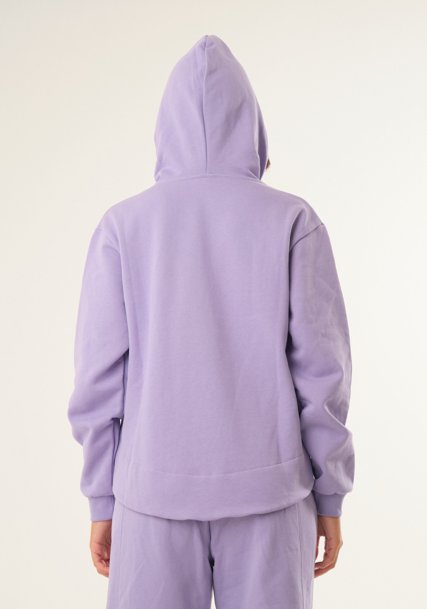 Felpa basic con zip centrale