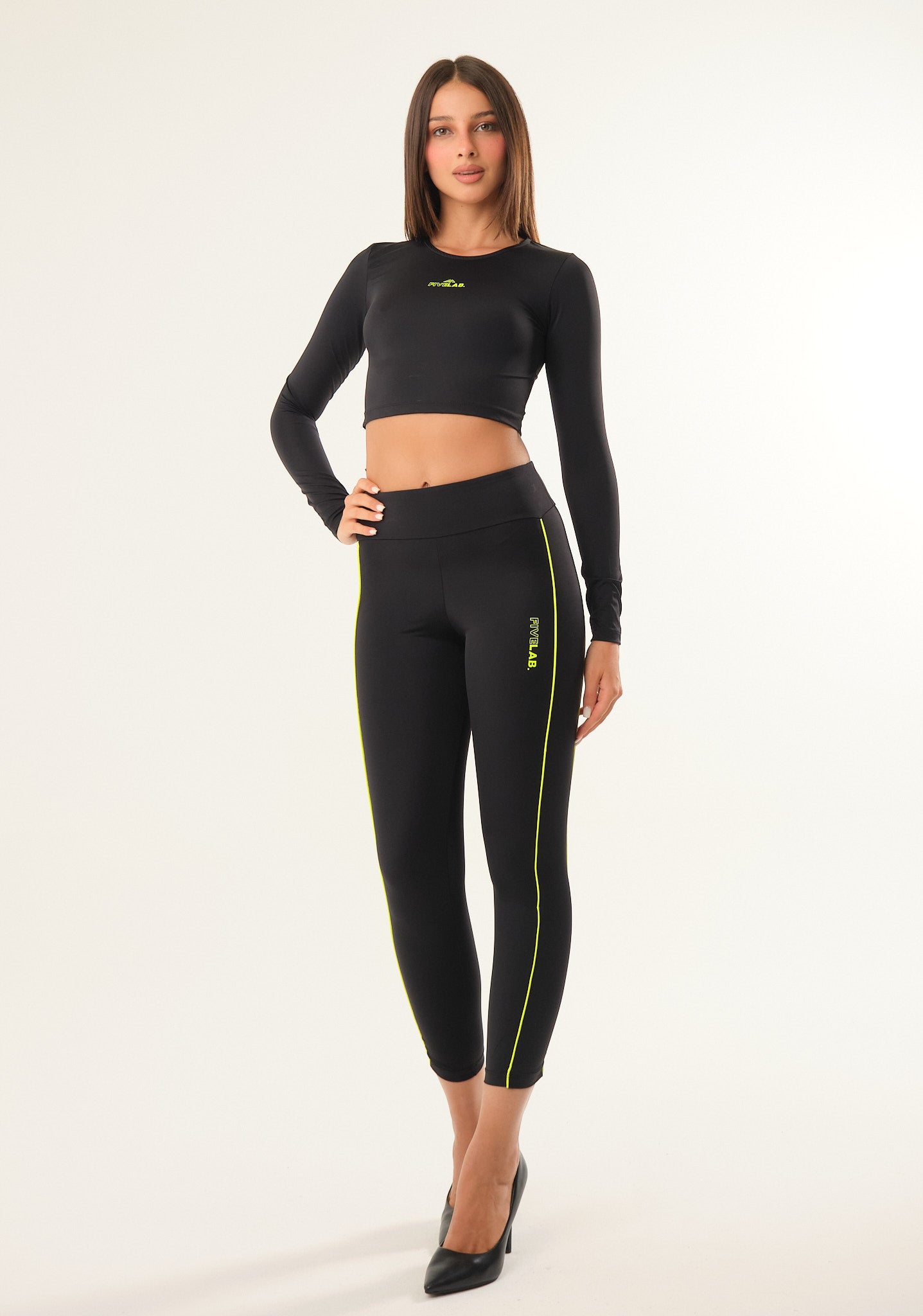 Leggings in lycra con dettaglio