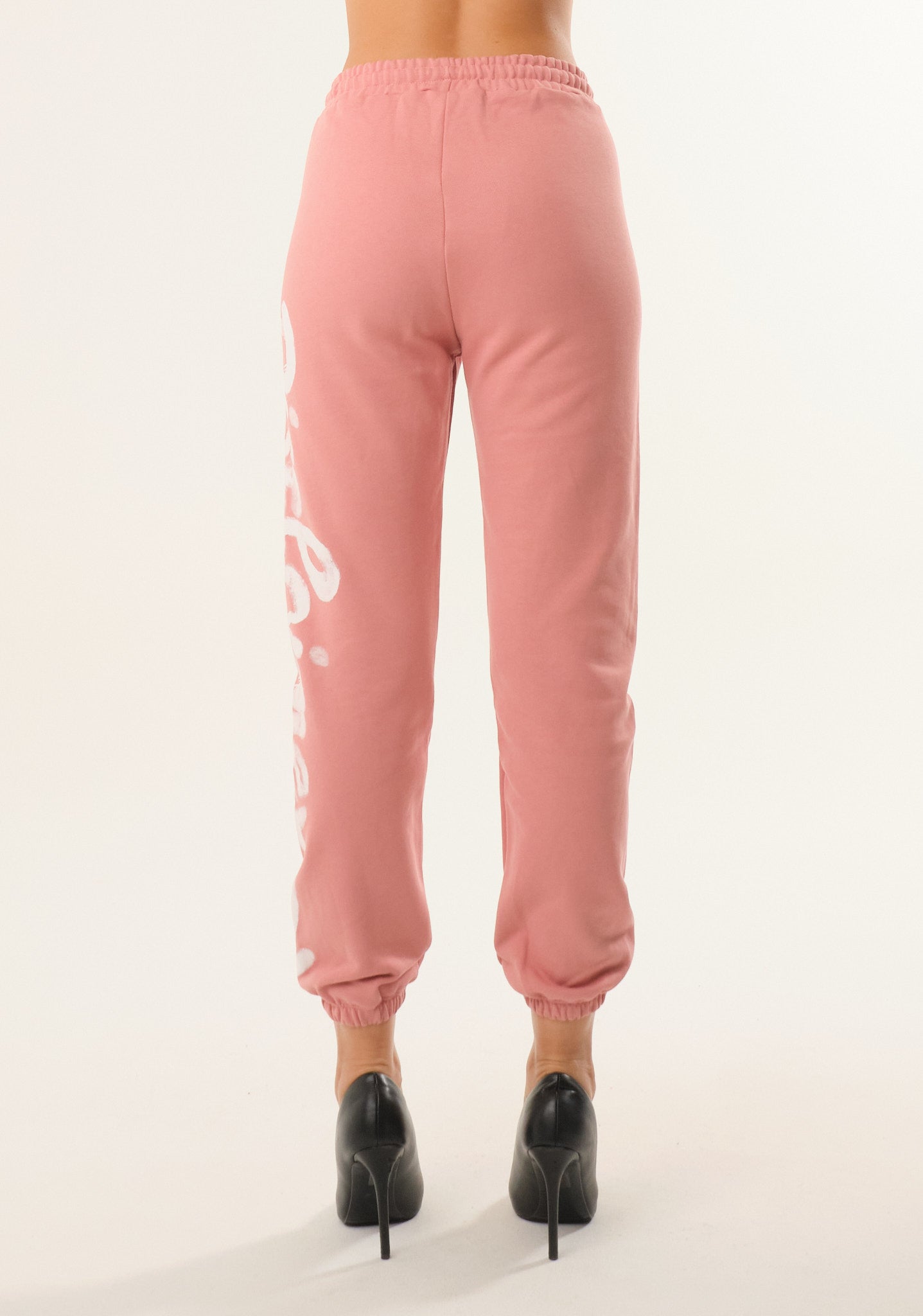 Pantalone con stampa spray laterale