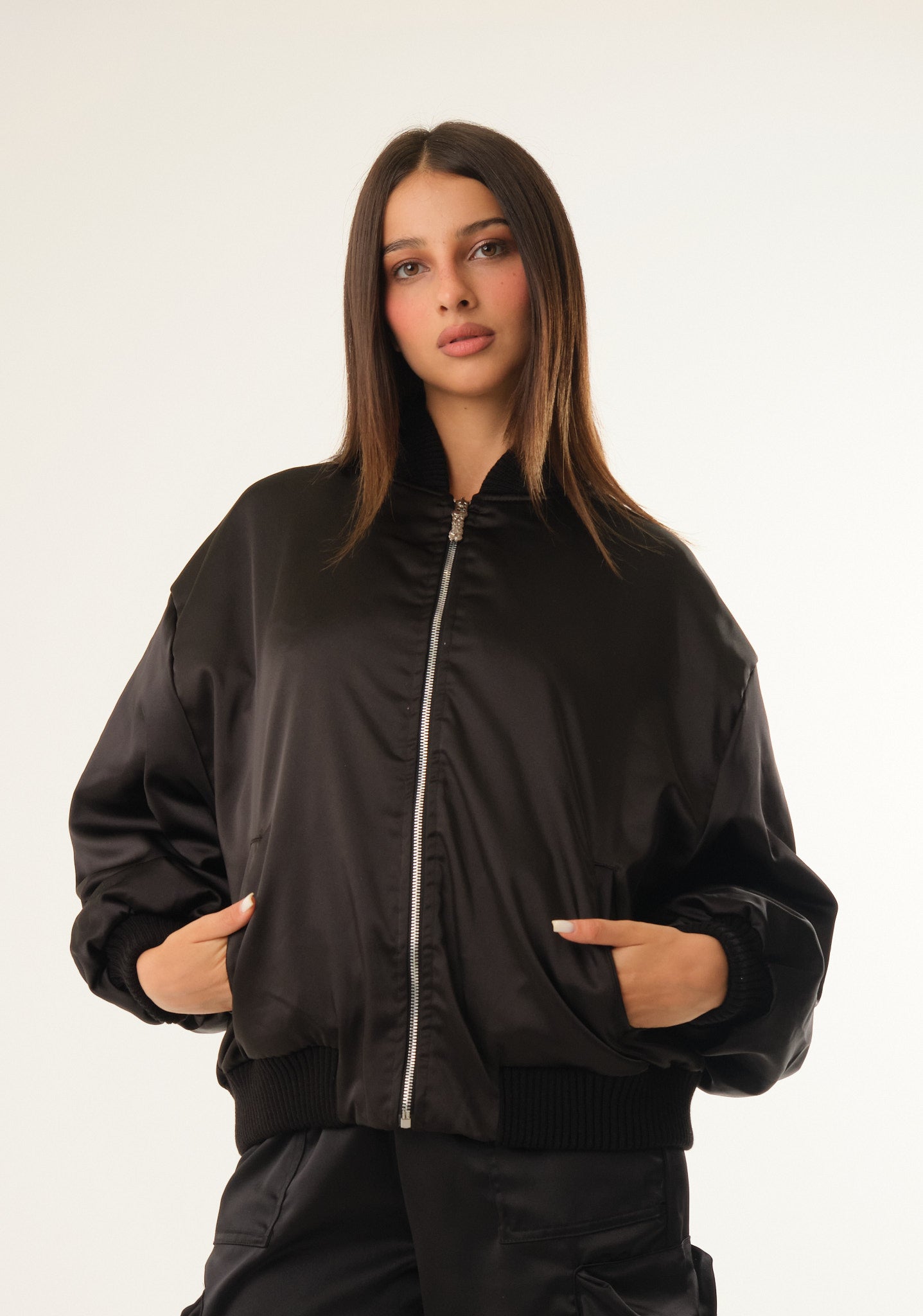 Bomber in raso