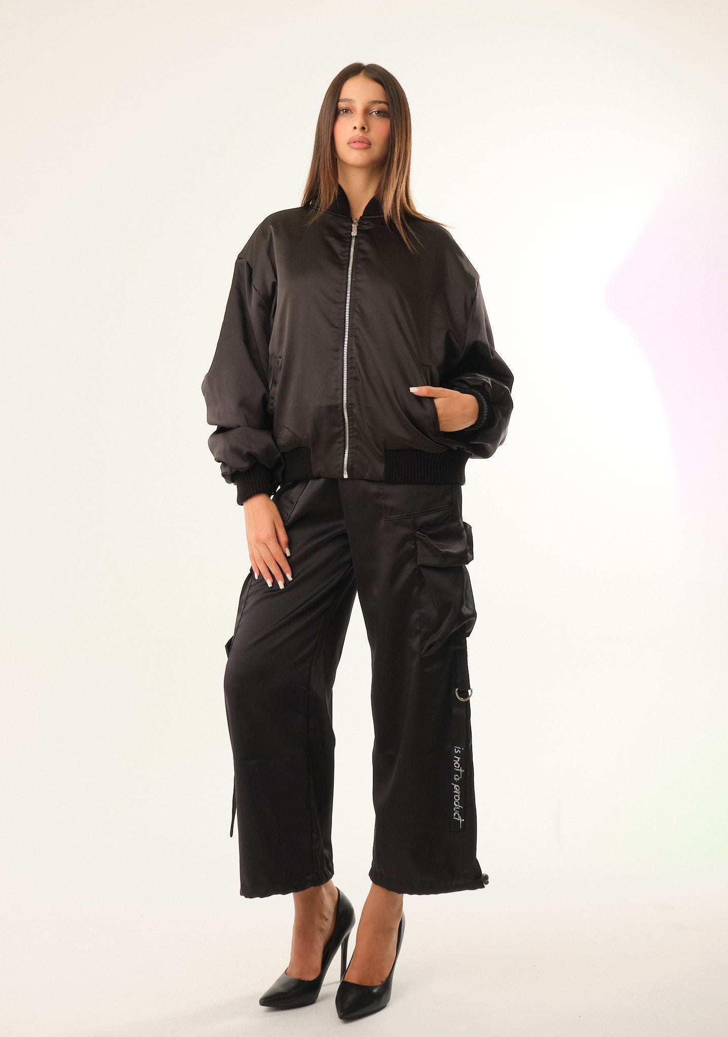 Bomber in raso
