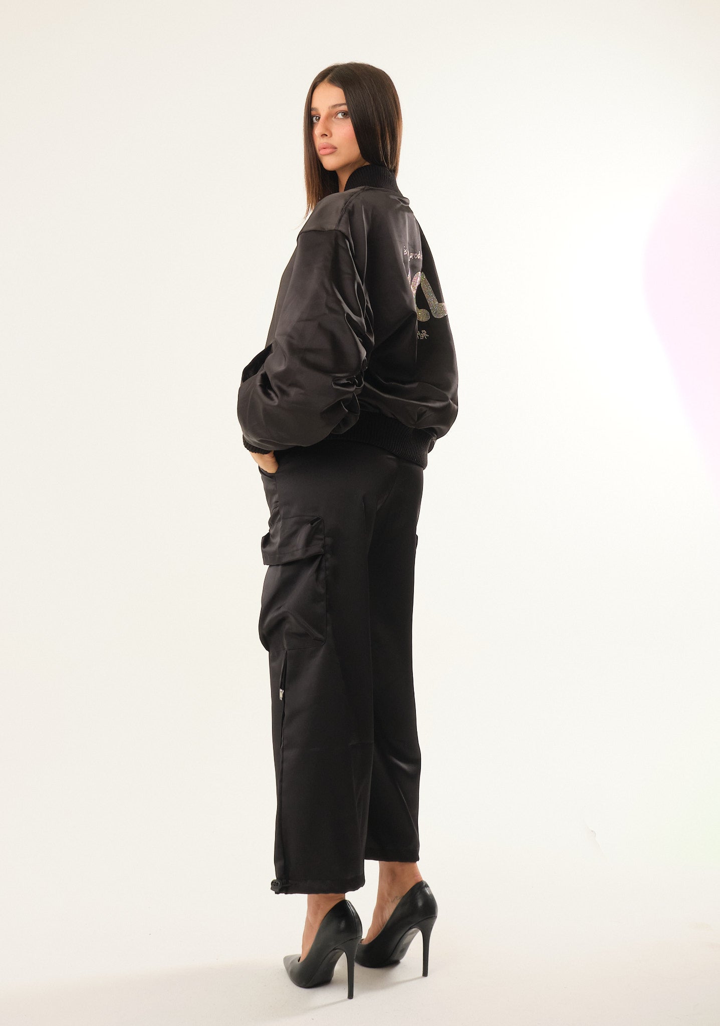 Pantalone in raso