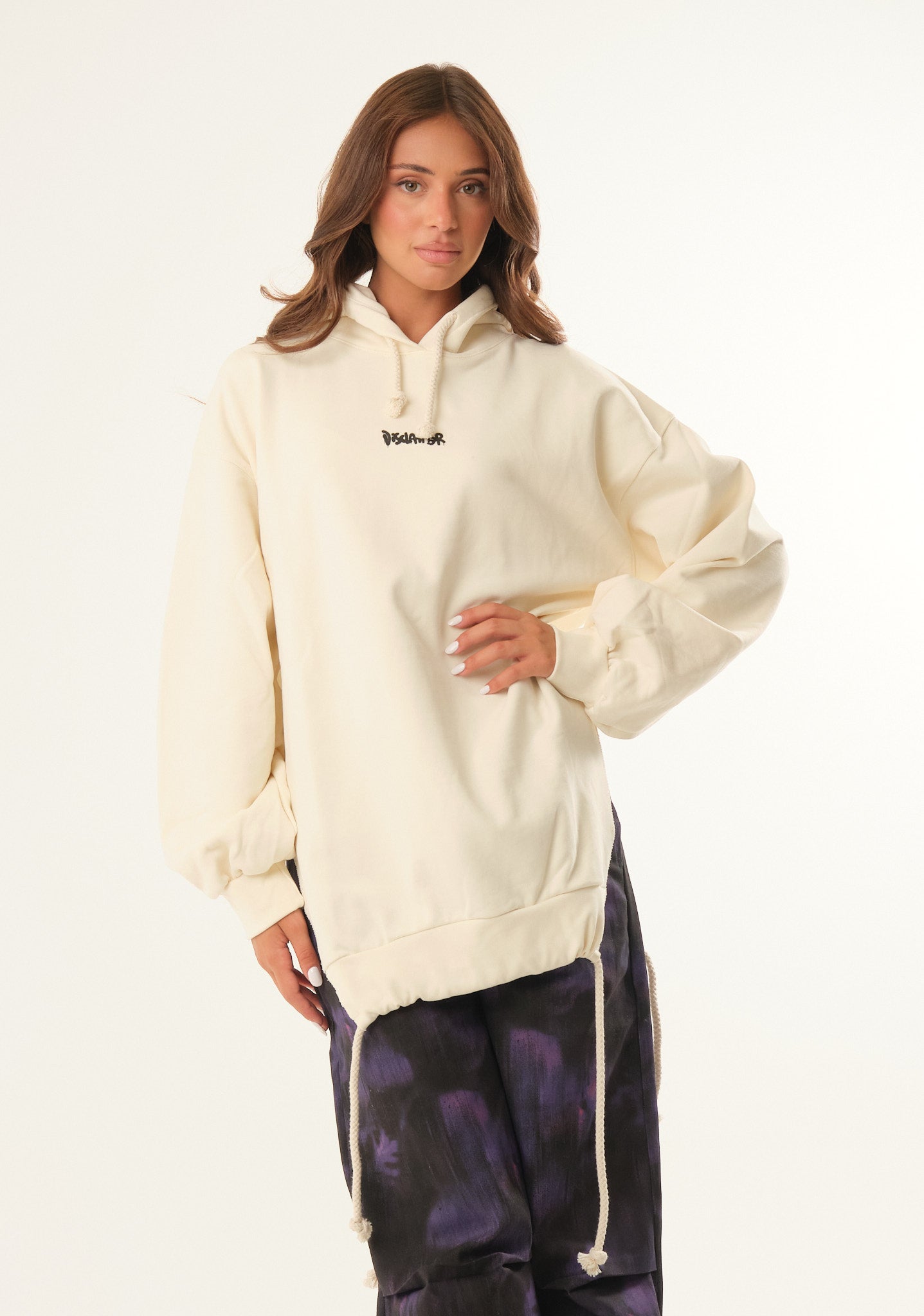 Felpa maxi con stampa
