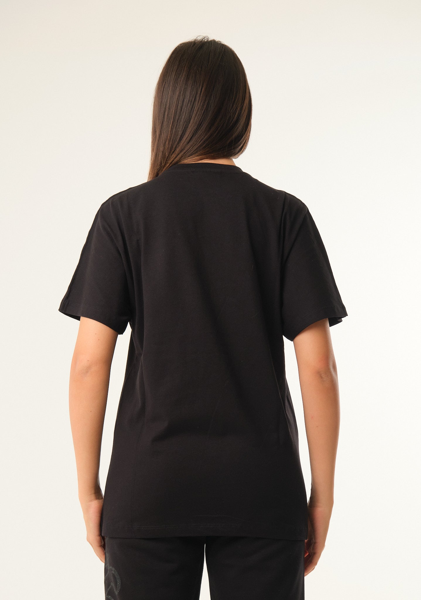 T-shirt con stampa lurex