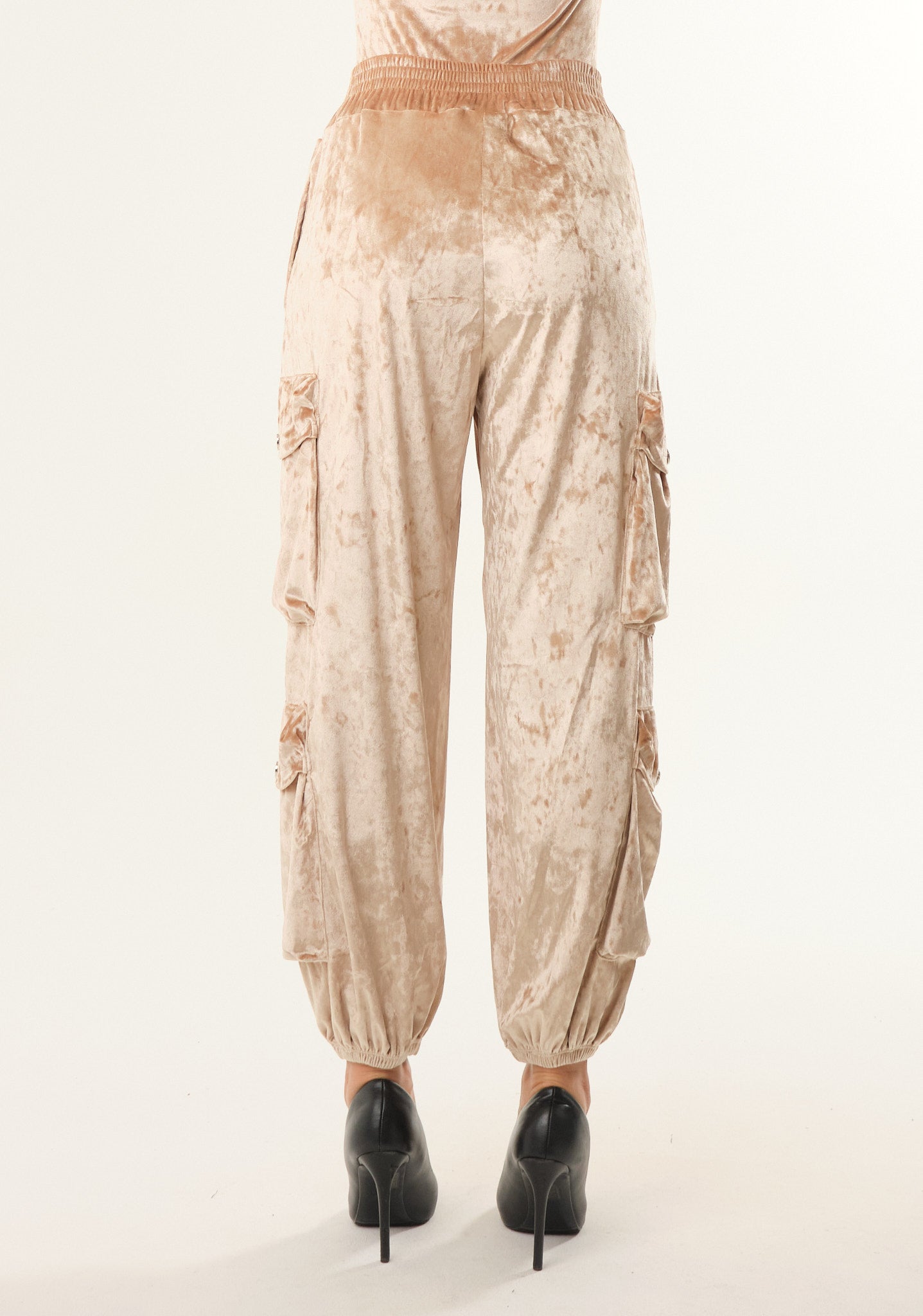 Pantalone cargo in ciniglia