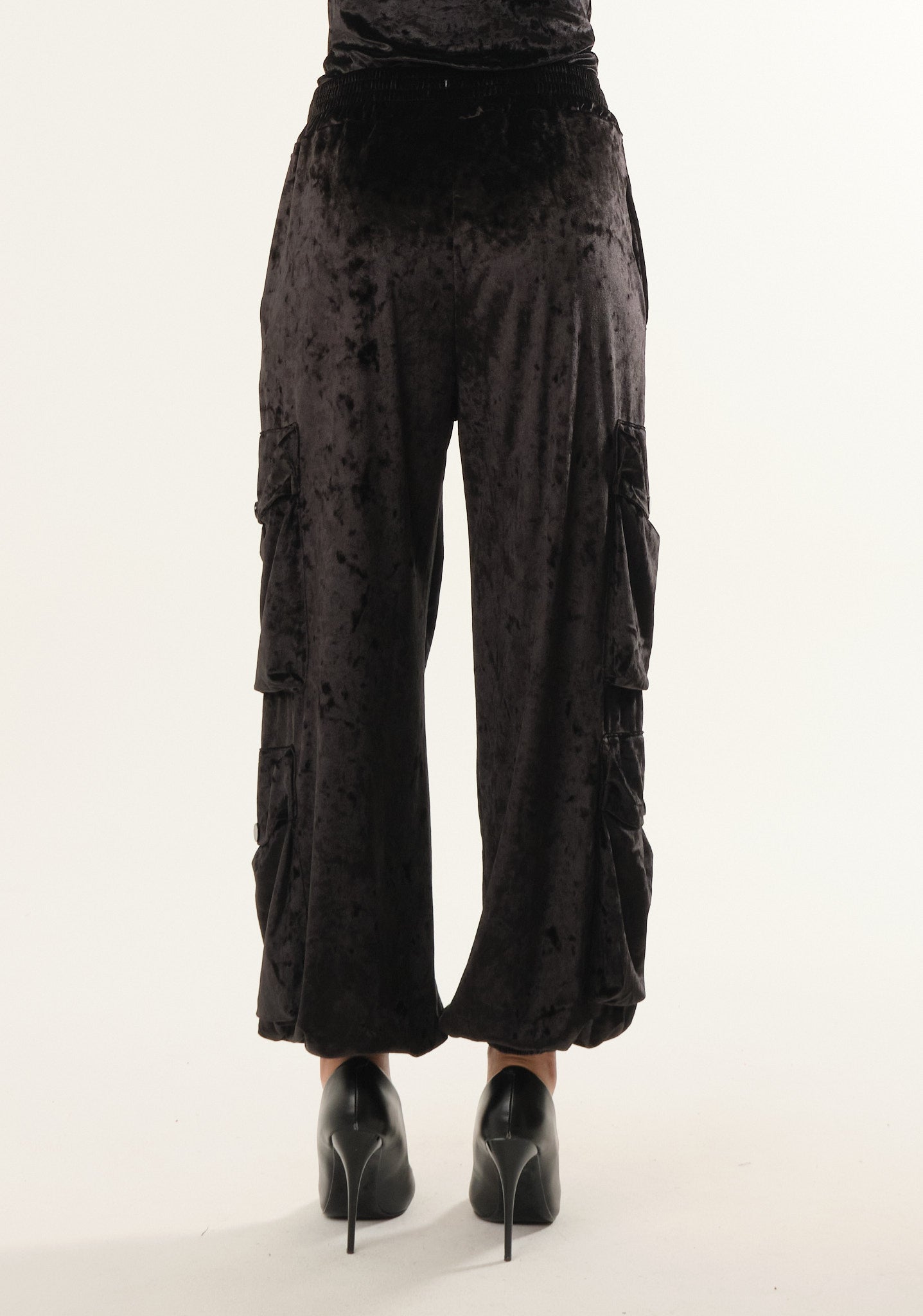 Pantalone cargo in ciniglia