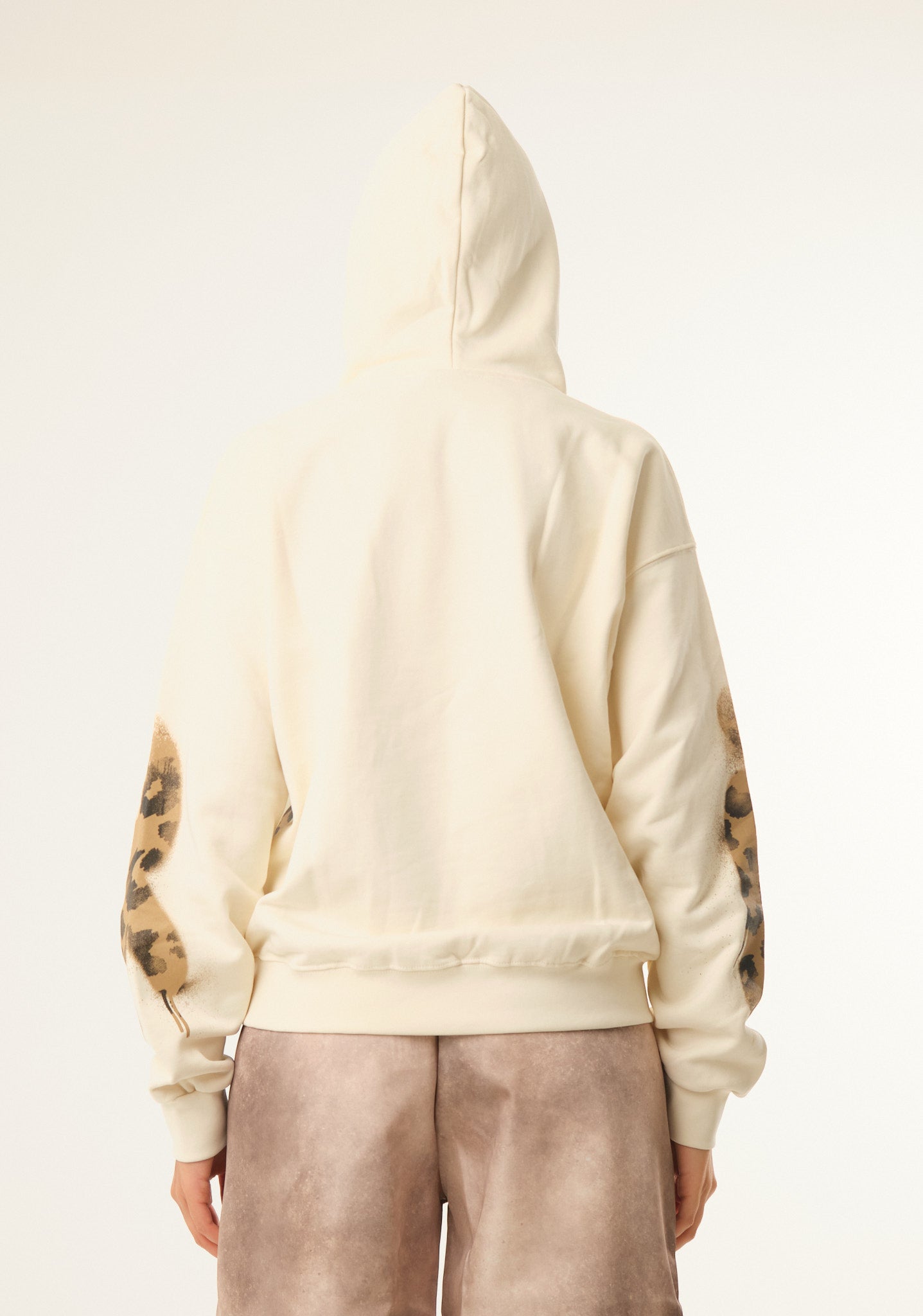Felpa con stampa animalier